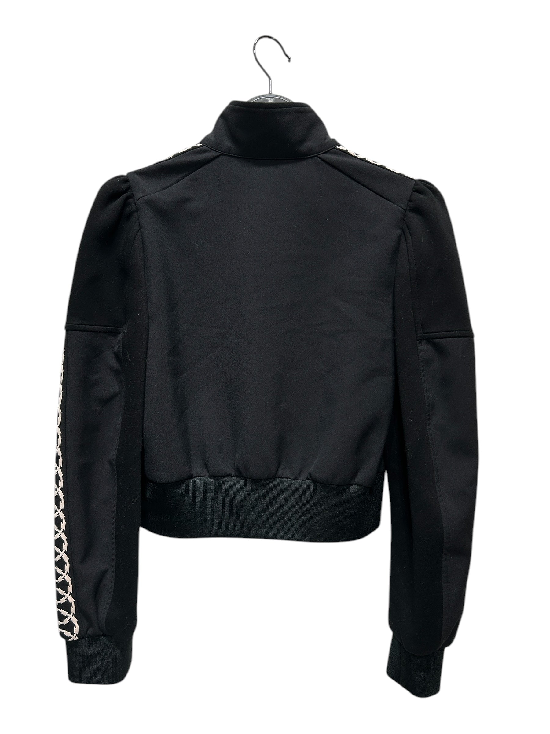 JUNYA WATANABE COMME des GARCONS/Jacket/M/BLK/SLEEVE GRAPHIC ZIP UP JKT view 2