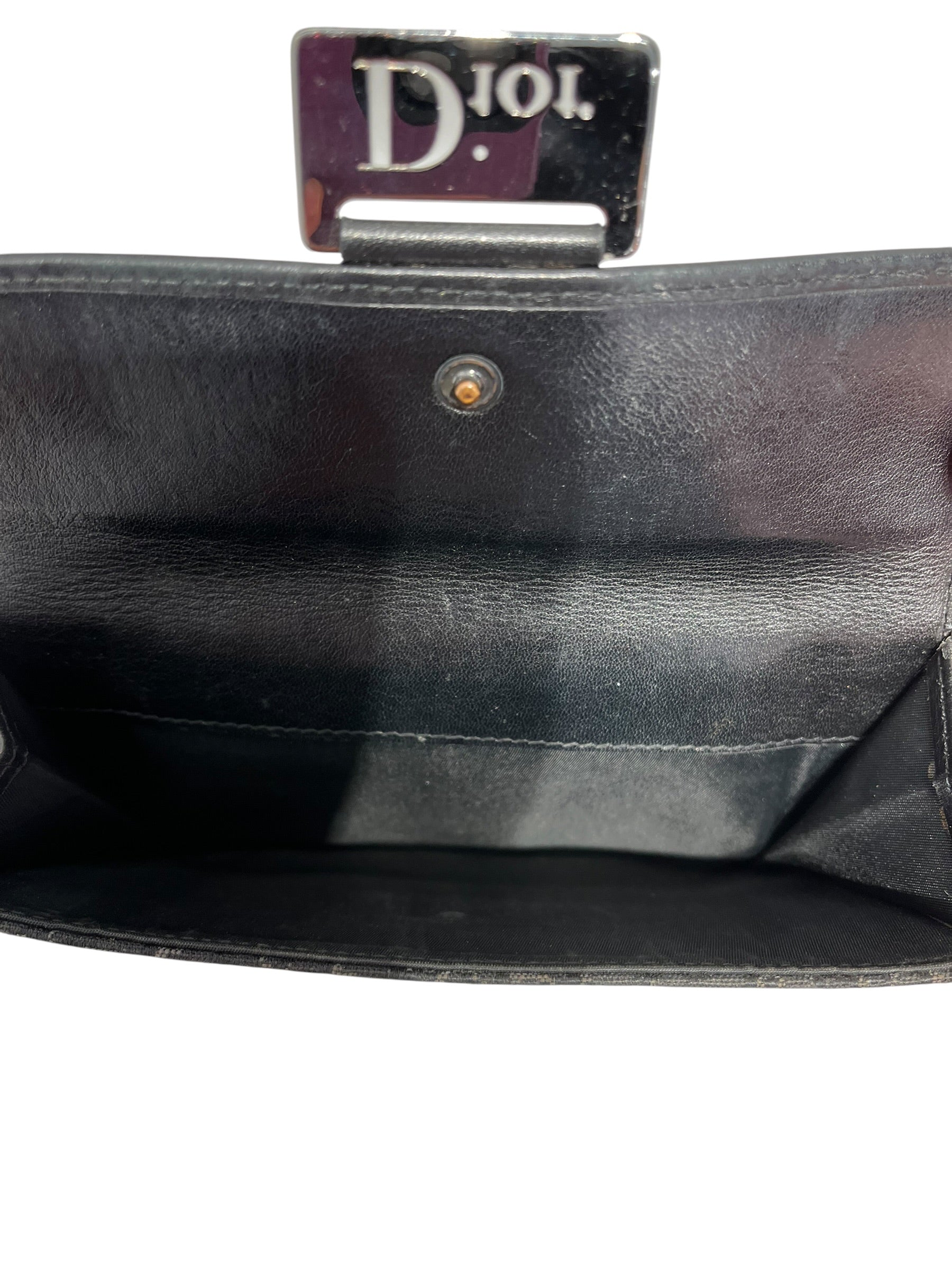 Christian Dior/Wallet/All Over Print/Leather/BLK/TROTTER CANVAS MONO view 3