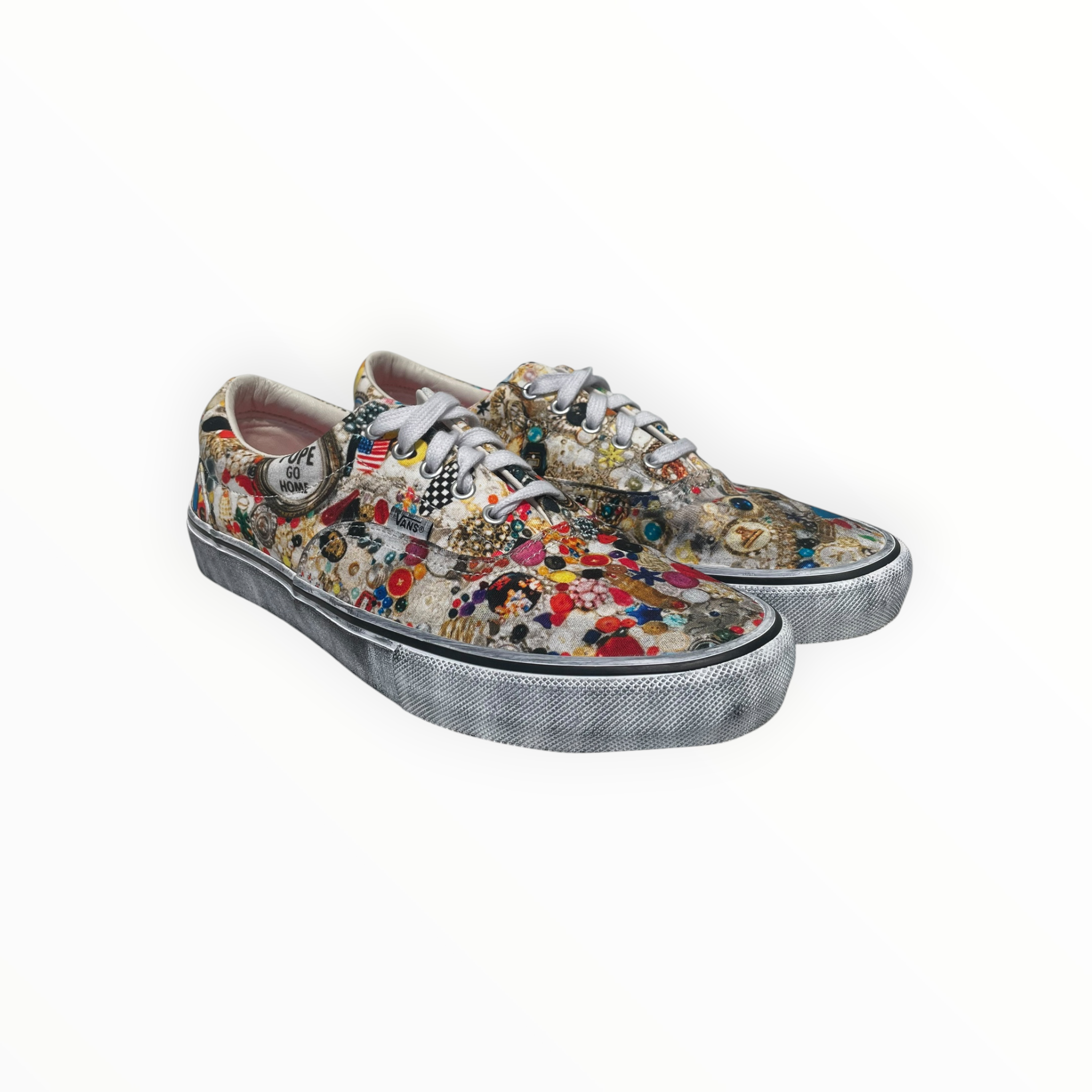 VANS/Supreme/Low-Sneakers/US 12/All Over Print/Cotton/MLT/SUPREME X MIKE KELLY VANS view 1