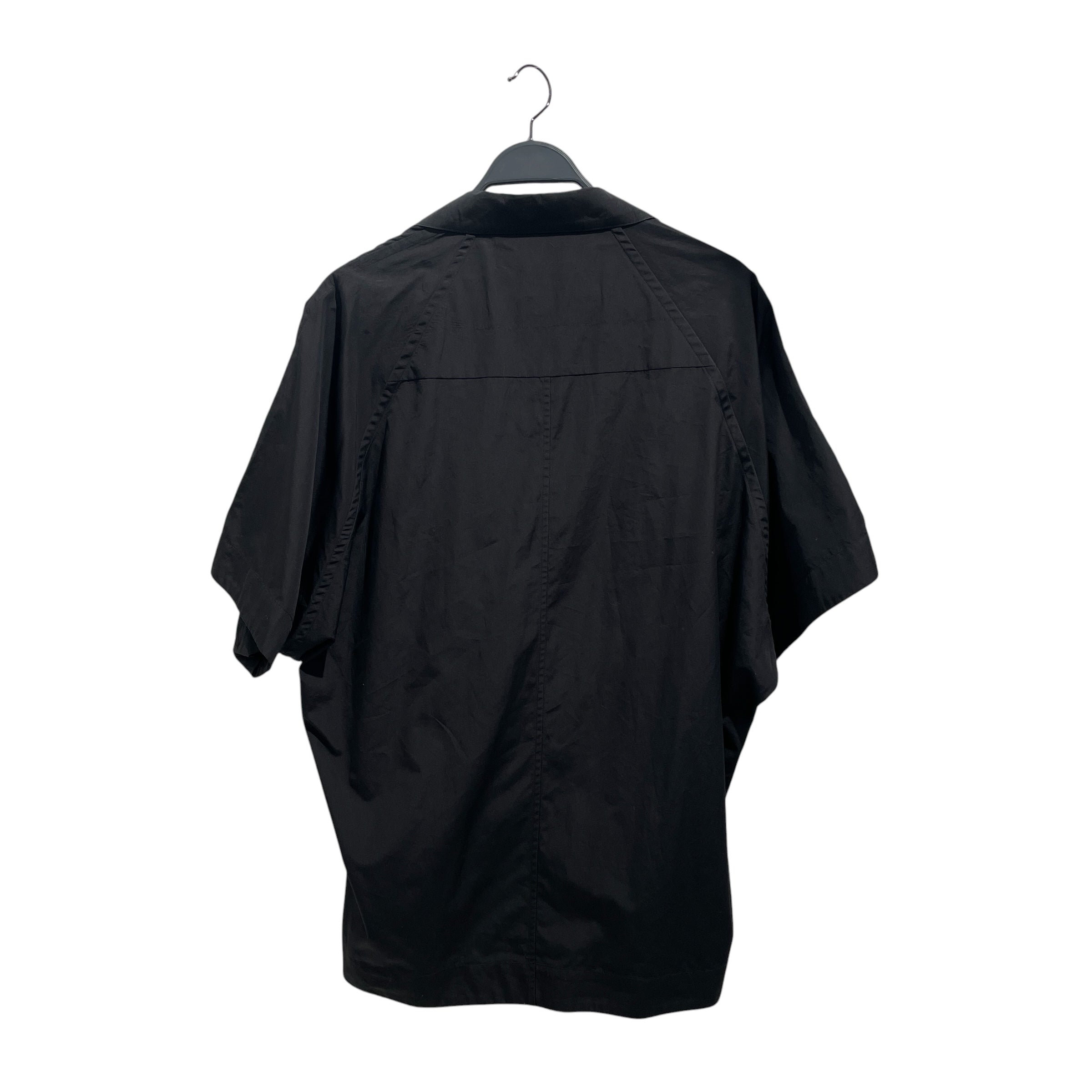 JULIUS/SS Shirt/3/Cotton/BLK/Open-Collar Button Down view 2