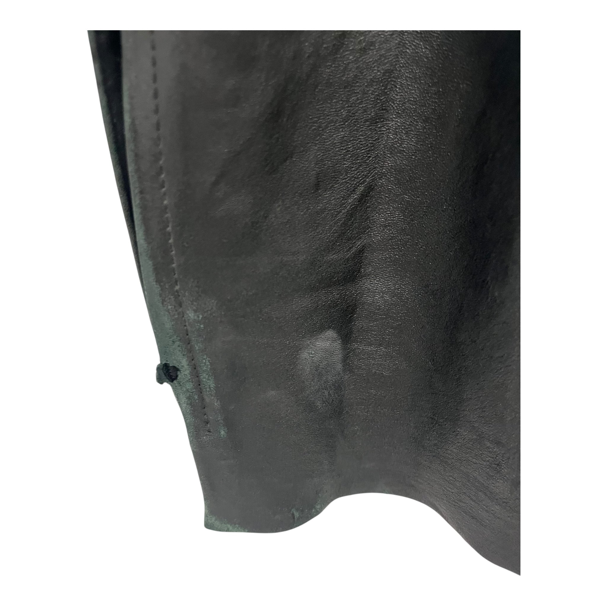 GOLDEN GOOSE/Straight Pants/S/Leather/BLK/High-waisted/leather pants view 7