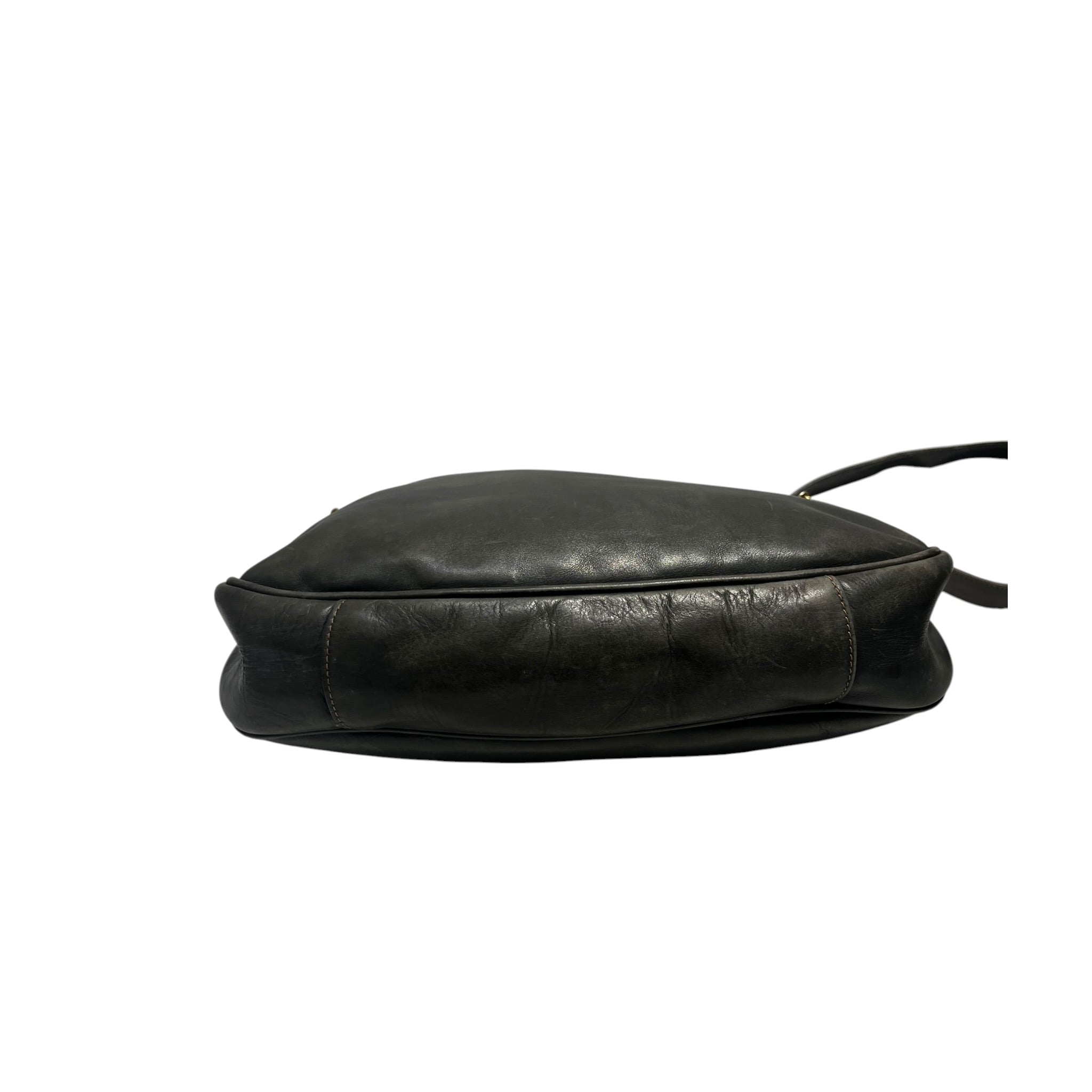 GUCCI/Cross Body Bag/Leather/KHK/80S OLIVE view 3