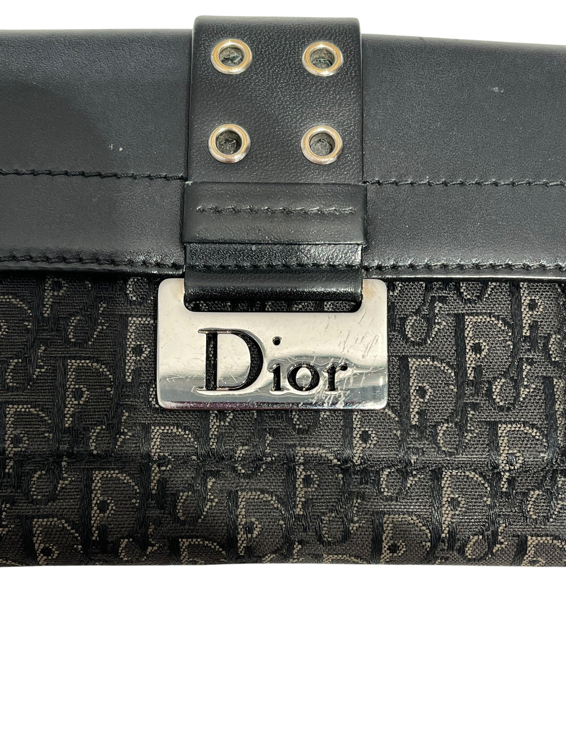 Christian Dior/Wallet/All Over Print/Leather/BLK/TROTTER CANVAS MONO view 6