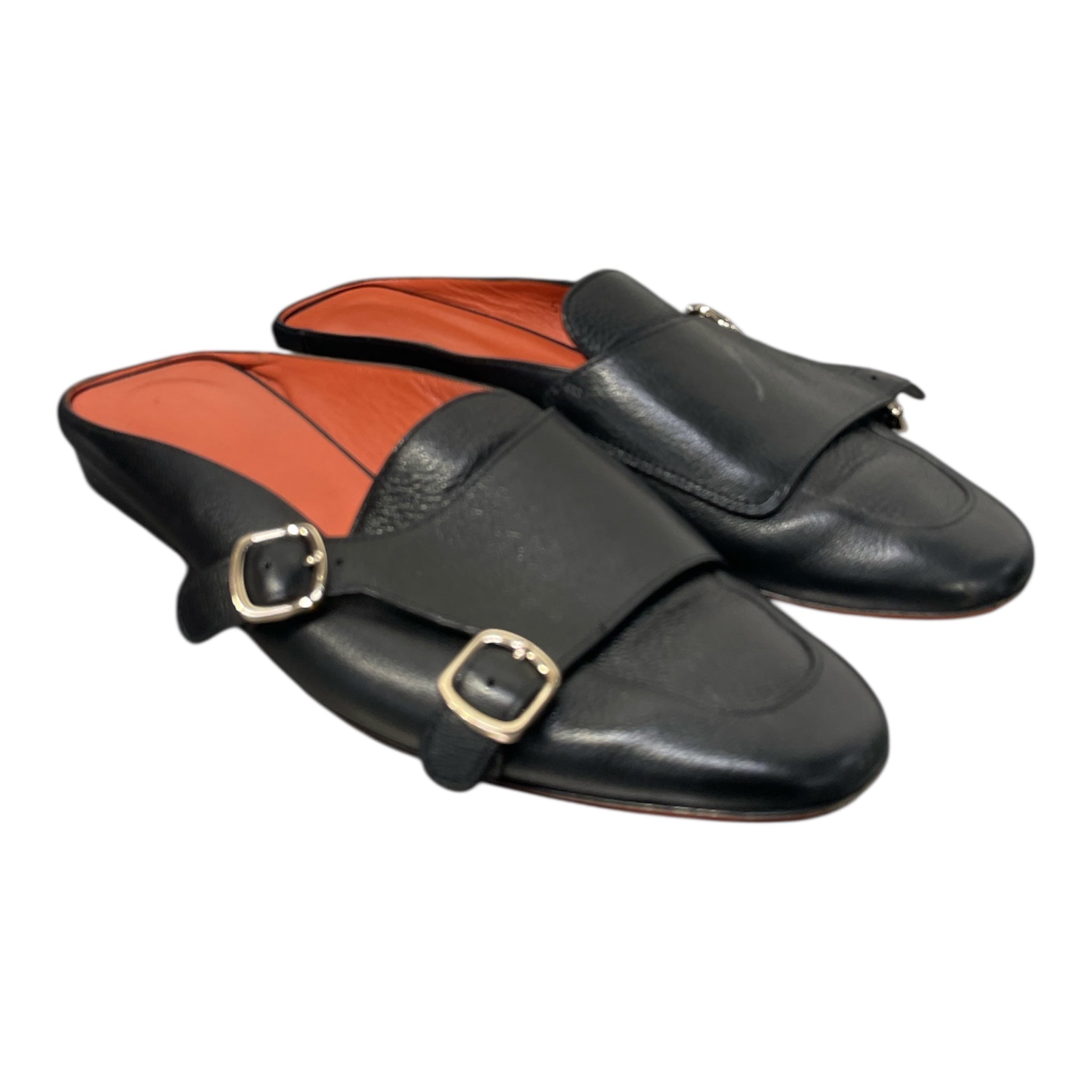Santoni/Loafers/EU 37/Leather/BLK/Double Buckle Loafer view 1