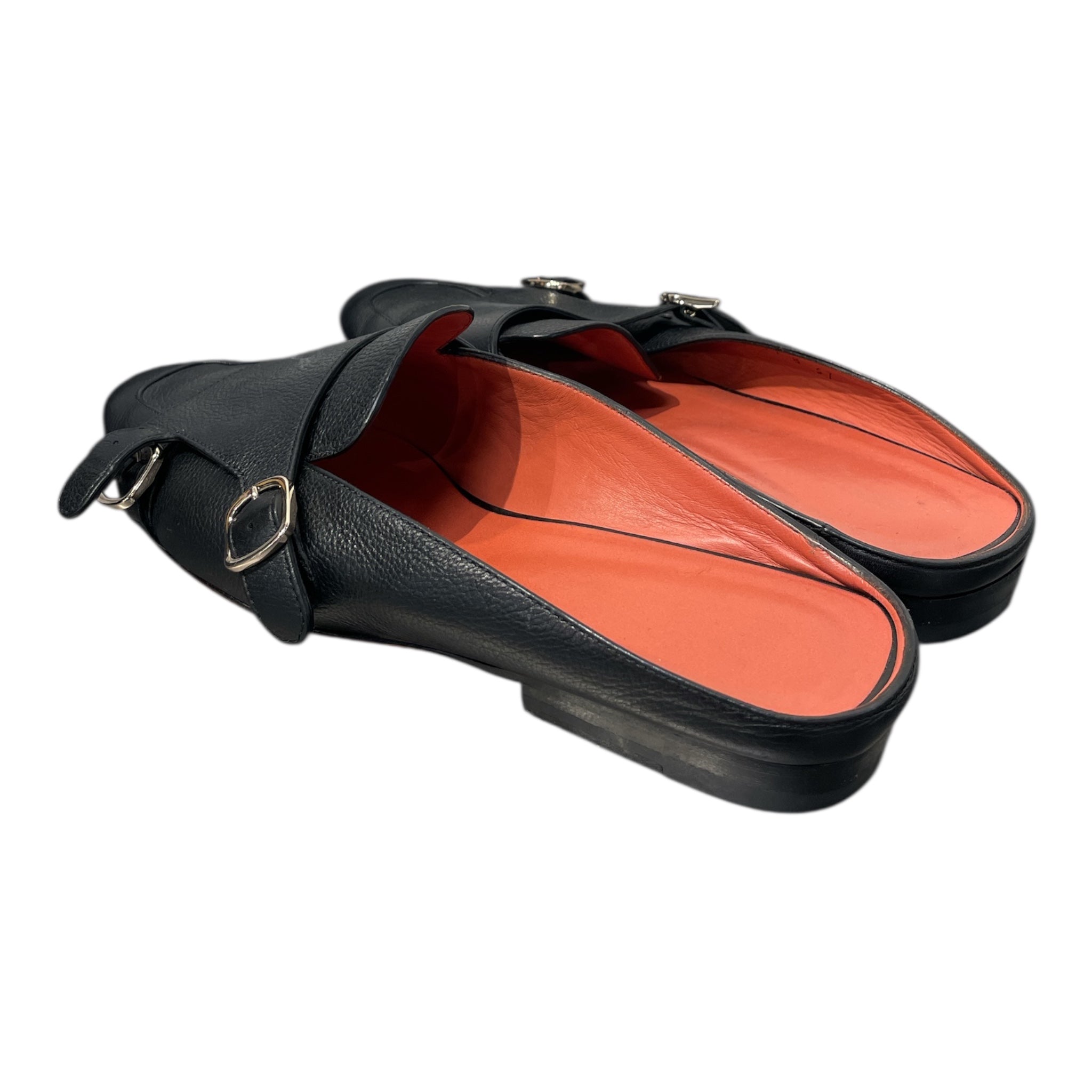 Santoni/Loafers/EU 37/Leather/BLK/Double Buckle Loafer view 2
