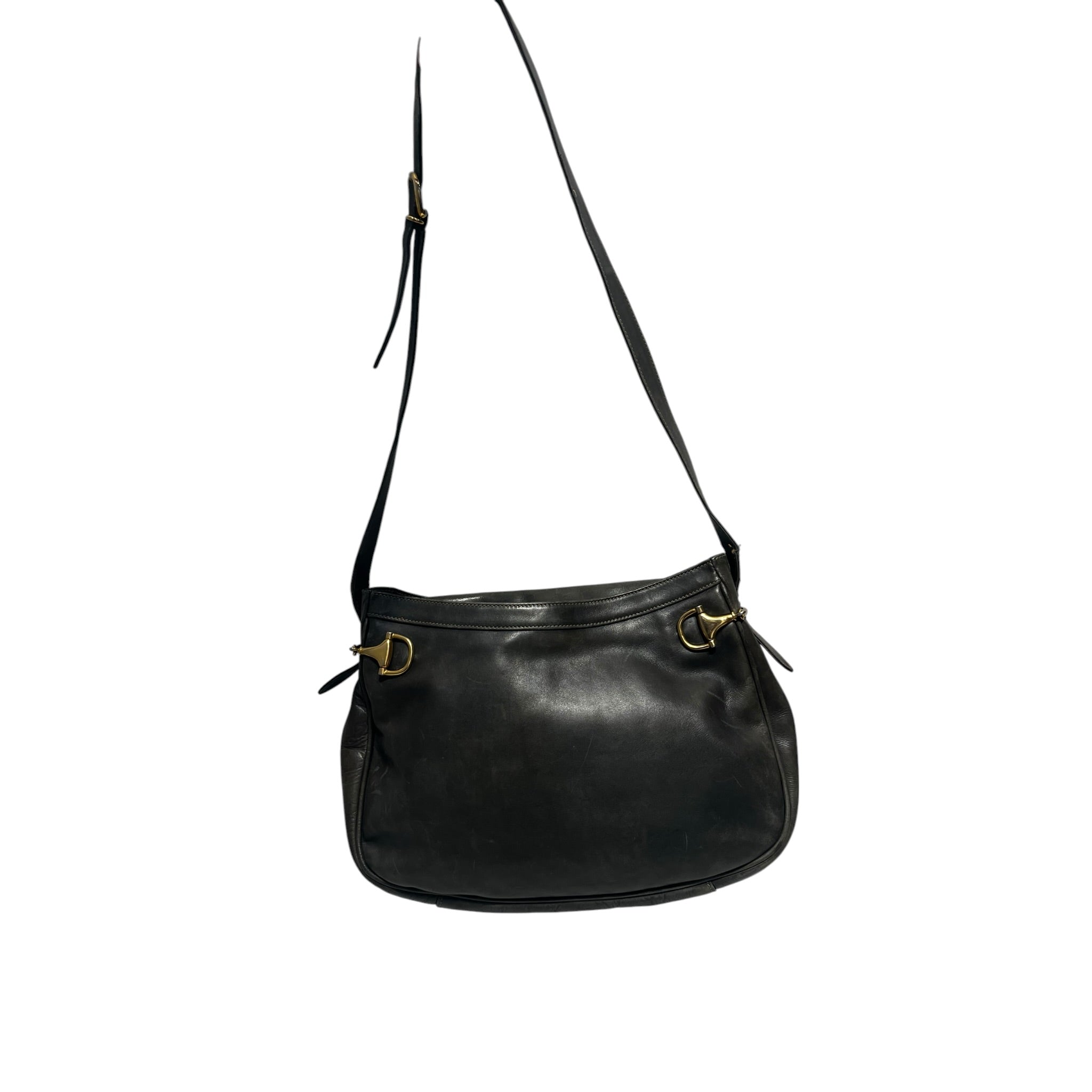 GUCCI/Cross Body Bag/Leather/KHK/80S OLIVE view 2