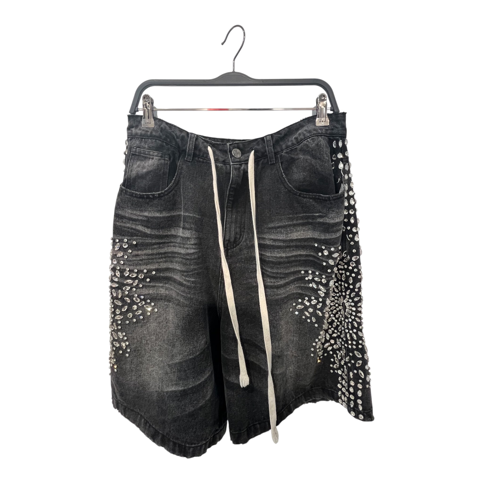 Vale/Shorts/30/Denim/BLK/RHINSTONE view 1