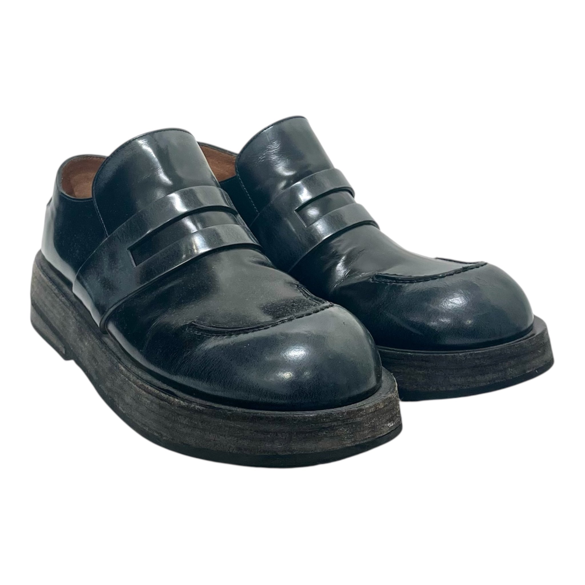 Marsell/Loafers/US 6.5/Leather/BLK/chunky toe view 1