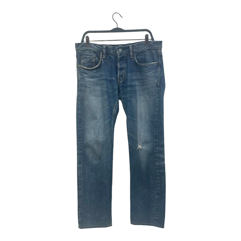 HYSTERIC GLAMOUR/Straight Pants/M/Denim/NVY/Studded Pocket