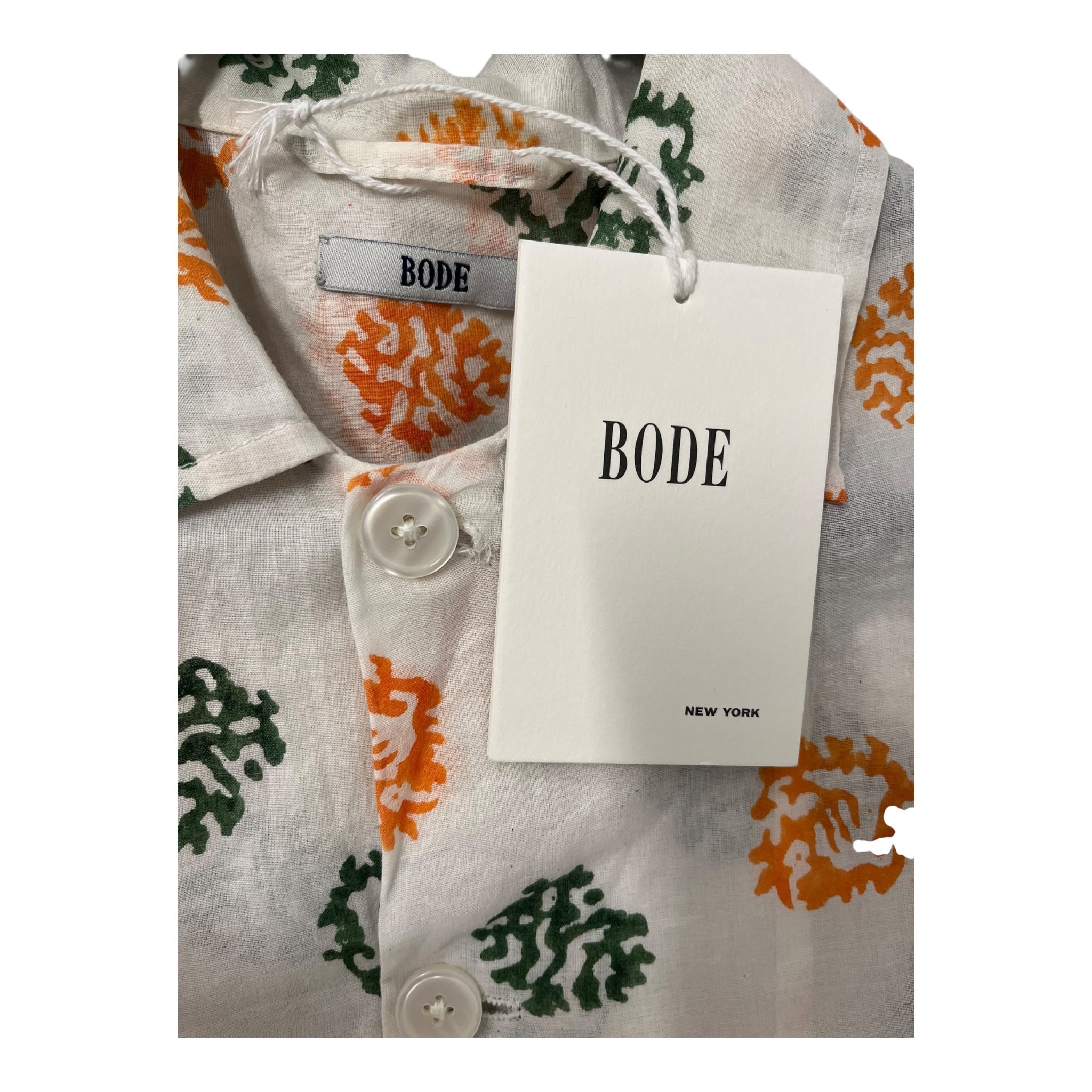 BODE/SS Shirt/S/Cotton/WHT/All Over Print/Printed Short Sleeve Shirt view 3