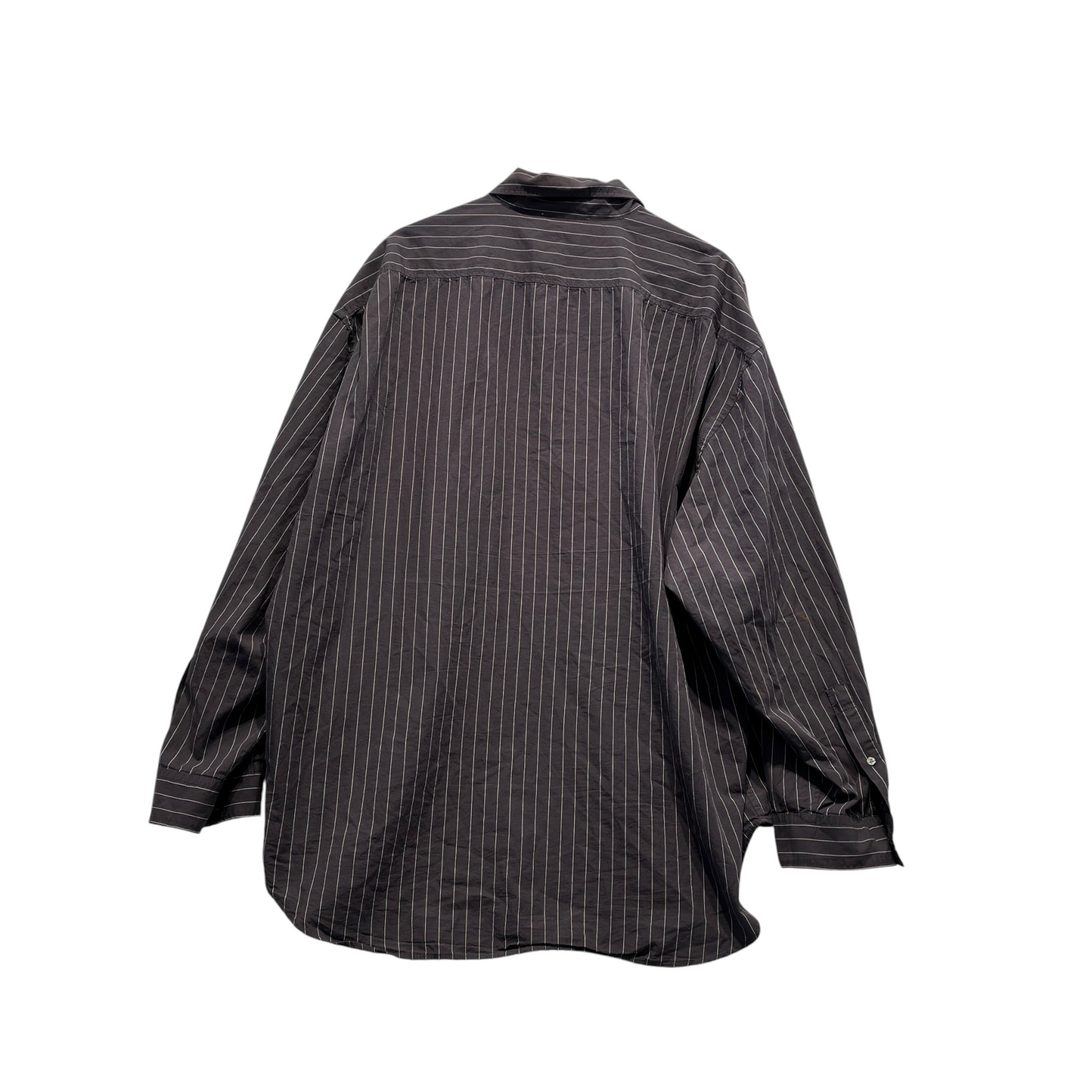 Acne Studios/LS Shirt/XL/Cotton/GRY/Stripe/PINSTRIPE BOW BUTTON DOWN view 2