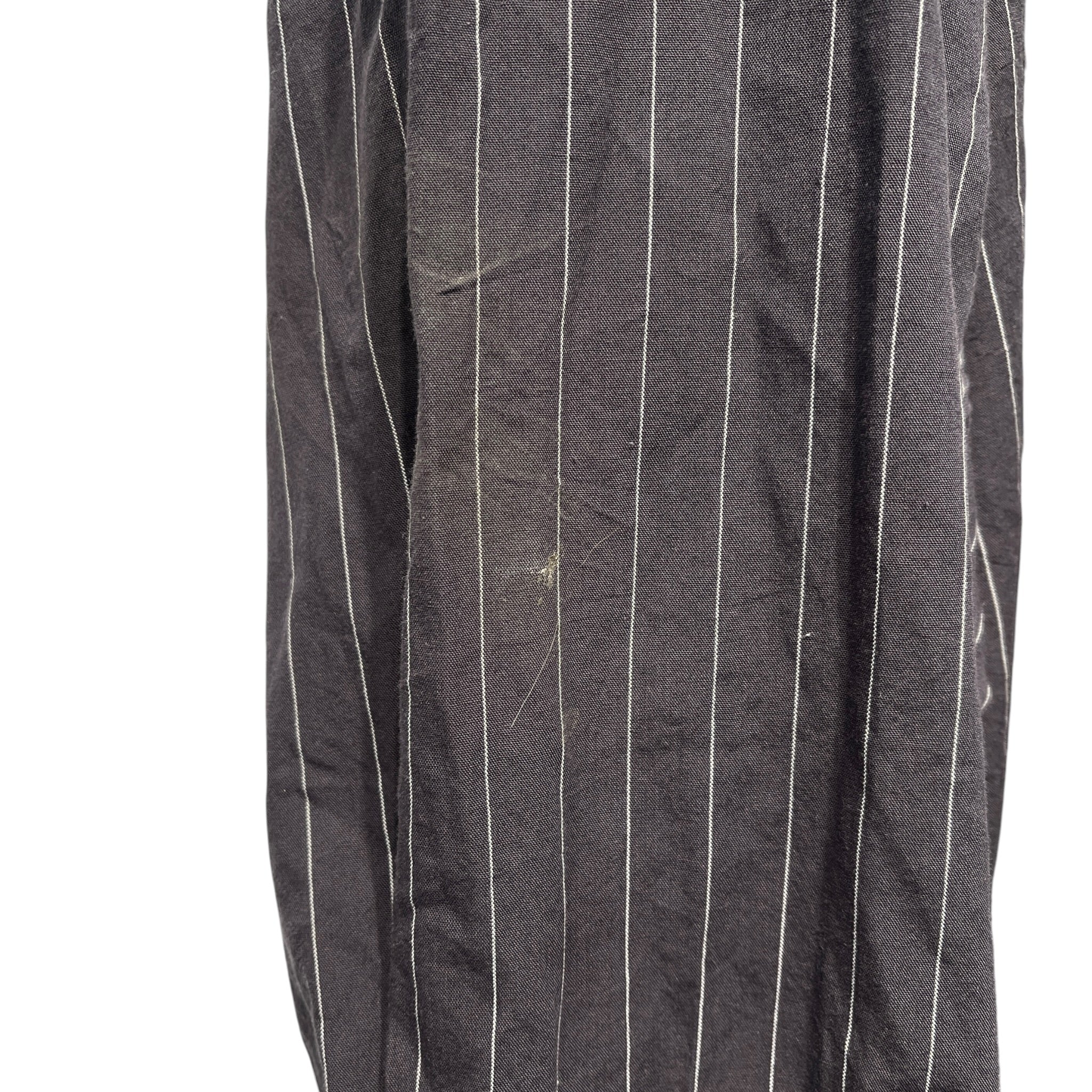 Acne Studios/LS Shirt/XL/Cotton/GRY/Stripe/PINSTRIPE BOW BUTTON DOWN view 7