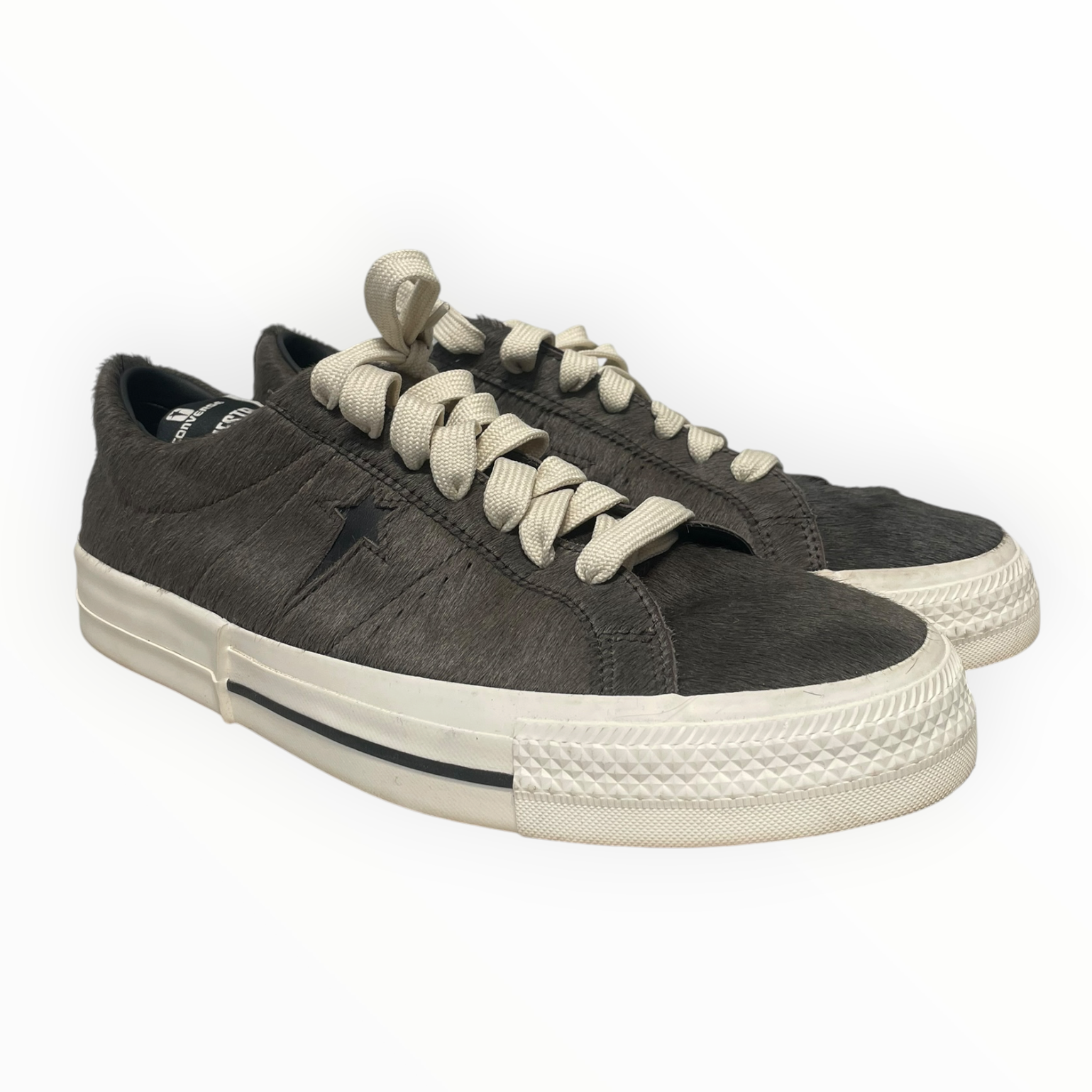 CONVERSE/RICK OWENS DRKSHDW/Low-Sneakers/US 12/Fur/GRY/ONE STAR view 1