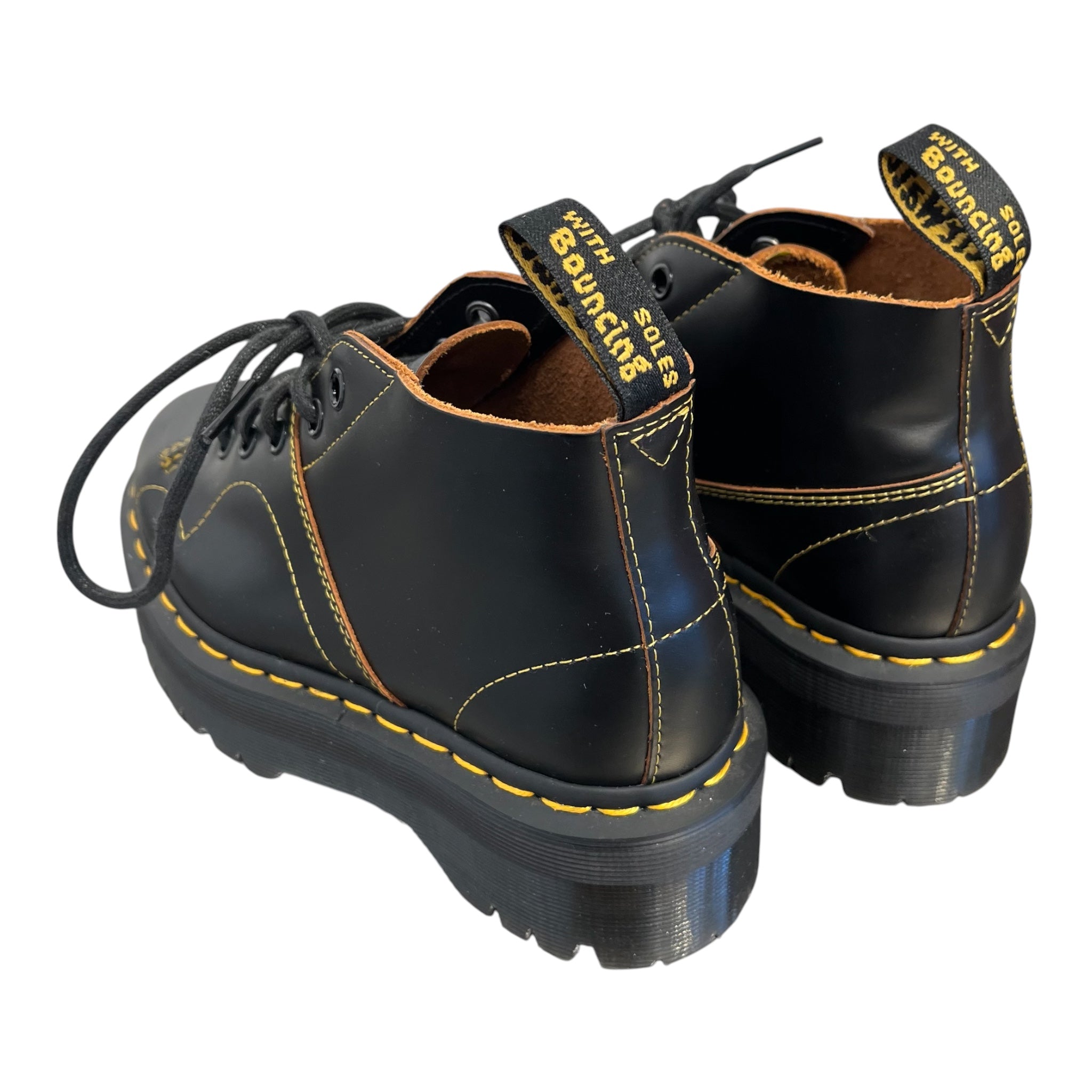 Dr.Martens/Boots/US 6/Leather/BLK/Platform Church Quad view 2