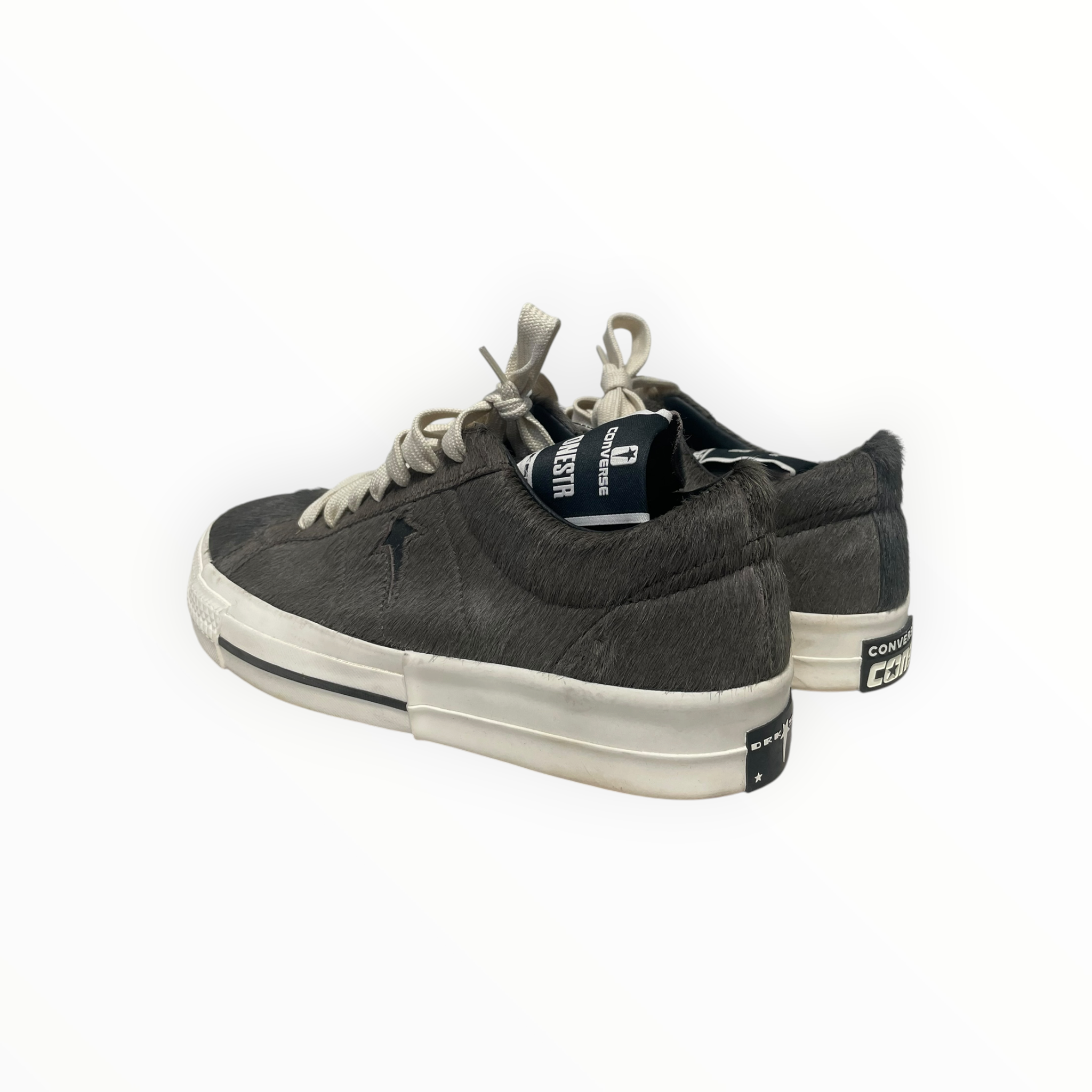 CONVERSE/RICK OWENS DRKSHDW/Low-Sneakers/US 12/Fur/GRY/ONE STAR view 2
