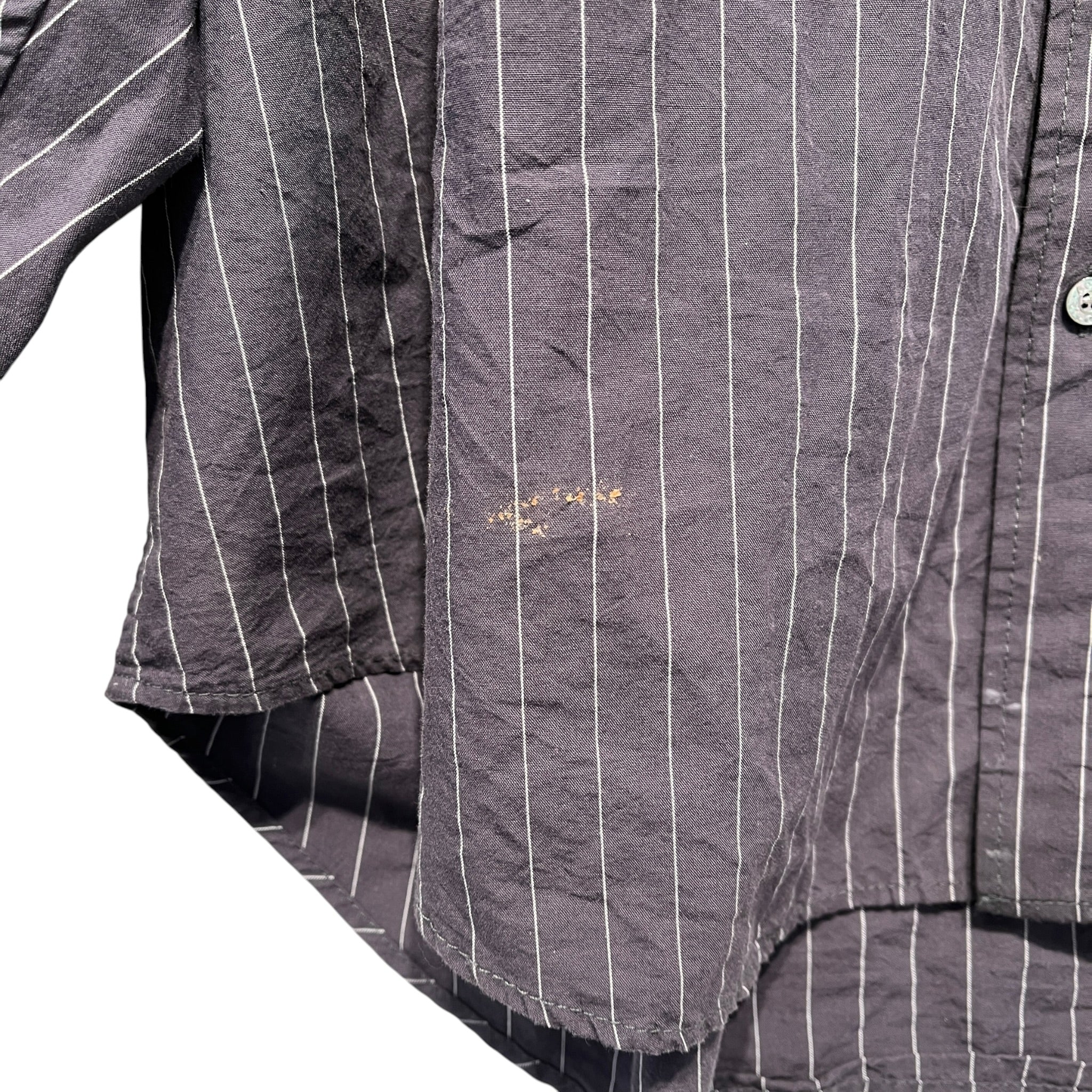 Acne Studios/LS Shirt/XL/Cotton/GRY/Stripe/PINSTRIPE BOW BUTTON DOWN view 6