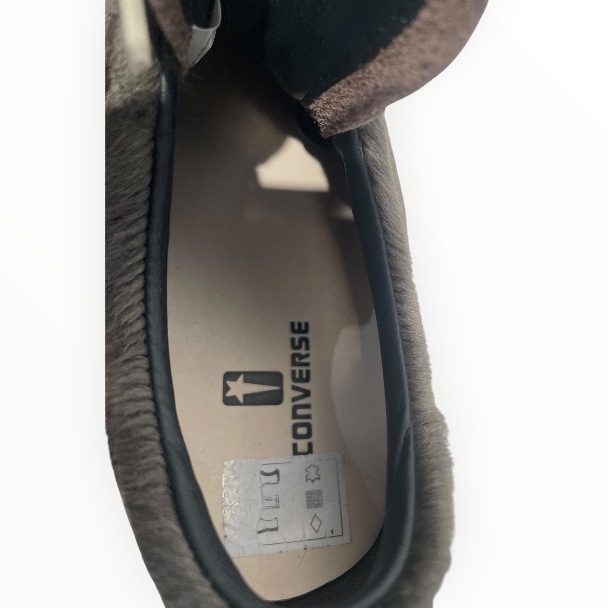 CONVERSE/RICK OWENS DRKSHDW/Low-Sneakers/US 12/Fur/GRY/ONE STAR view 3