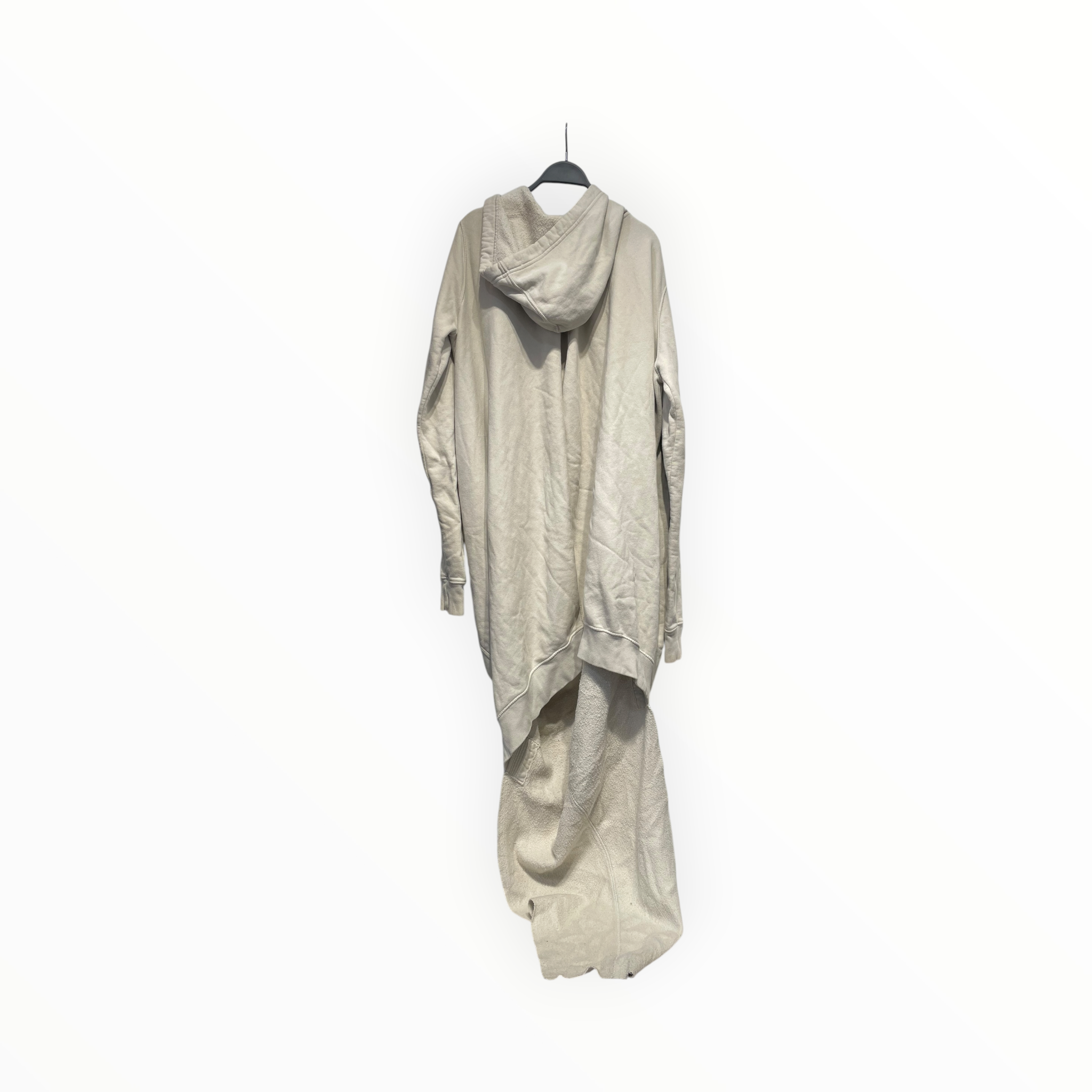 Rick Owens/Hoodie/XS/Cotton/WHT/Long Length/asymmetrical long hoodie view 2