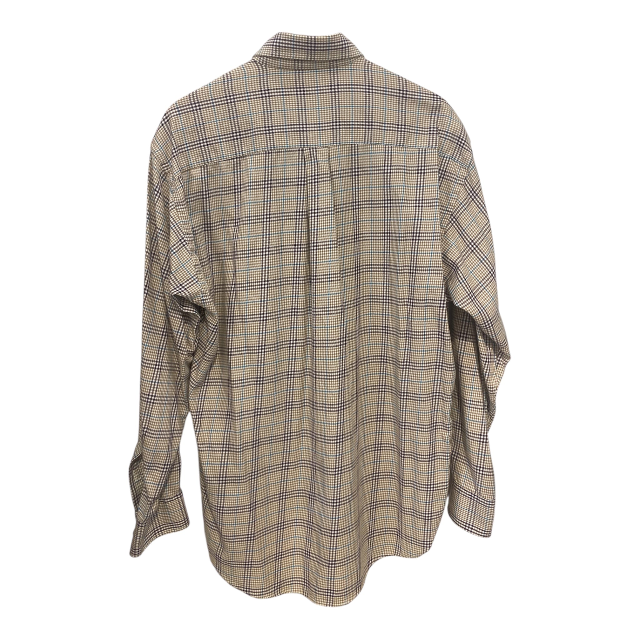 BURBERRYS/LS Shirt/L/Cotton/BEG/Houndstooth Check/BURBERRY BLUE BROWN TAN view 2
