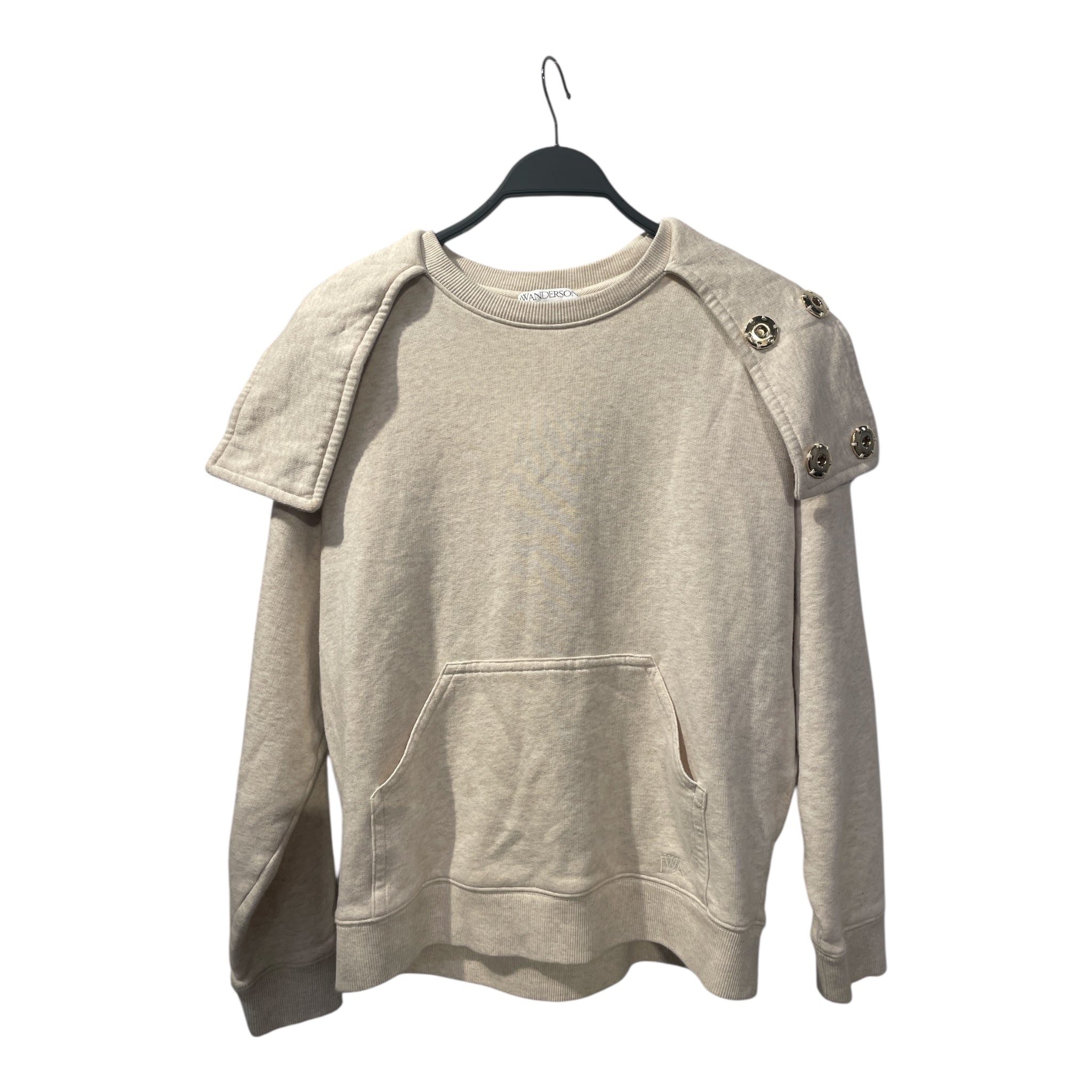 JW ANDERSON(J.W.ANDERSON)/Hoodie/M/Cotton/CRM/Button Up Popover view 3