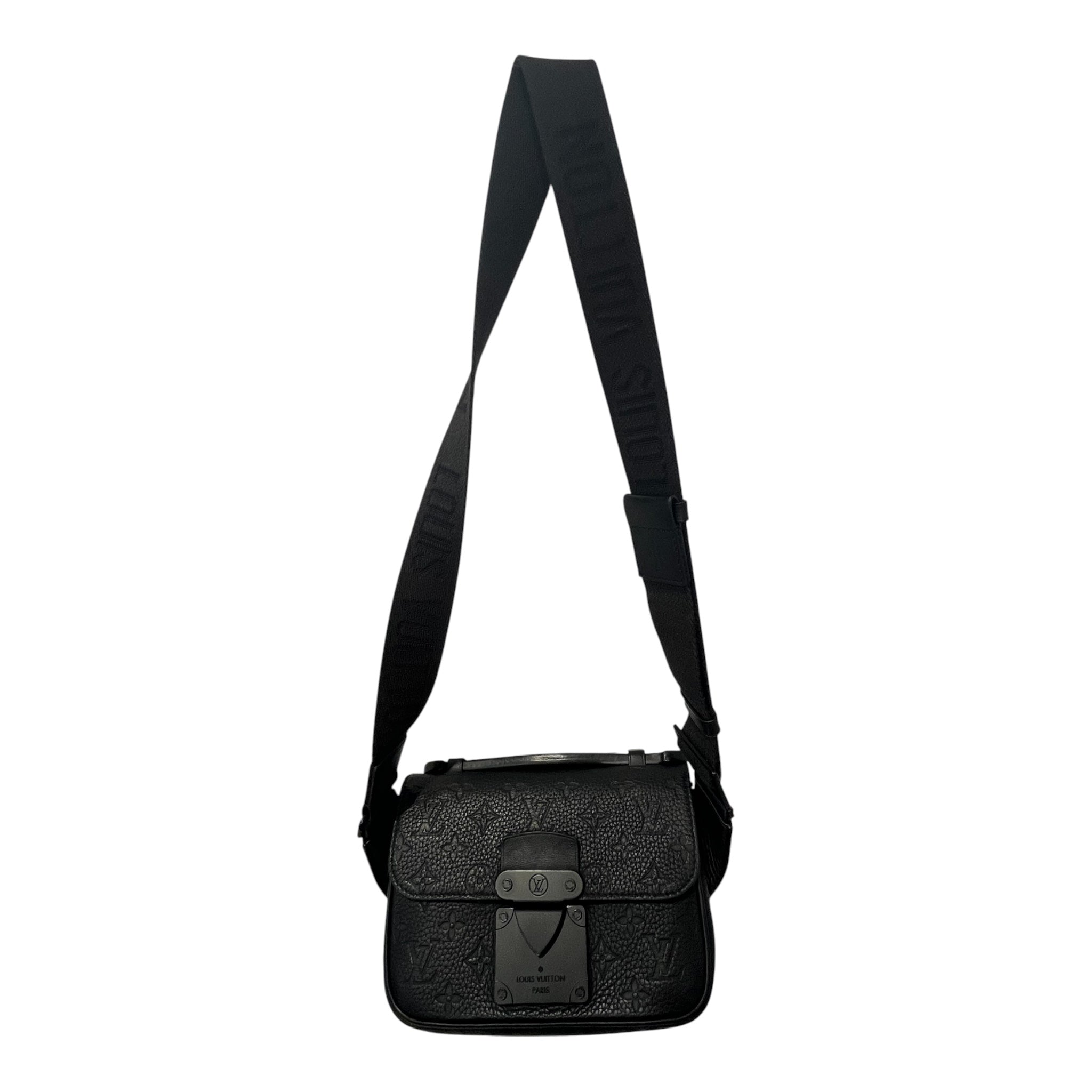 LOUIS VUITTON/Cross Body Bag/Monogram/Leather/BLK/TAURILLON S LOCK VIRGIL ABLOH view 1