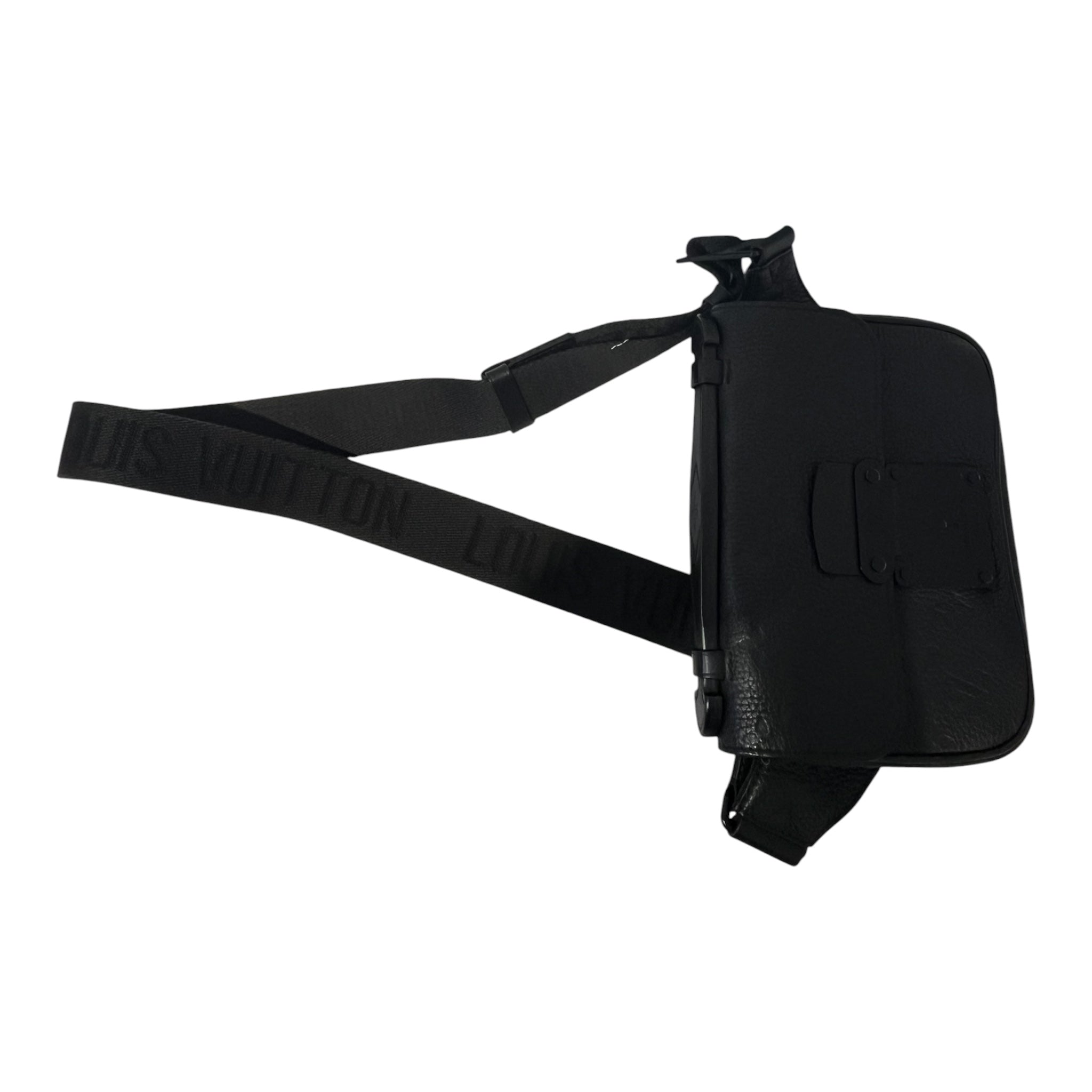 LOUIS VUITTON/Cross Body Bag/Monogram/Leather/BLK/TAURILLON S LOCK VIRGIL ABLOH view 3