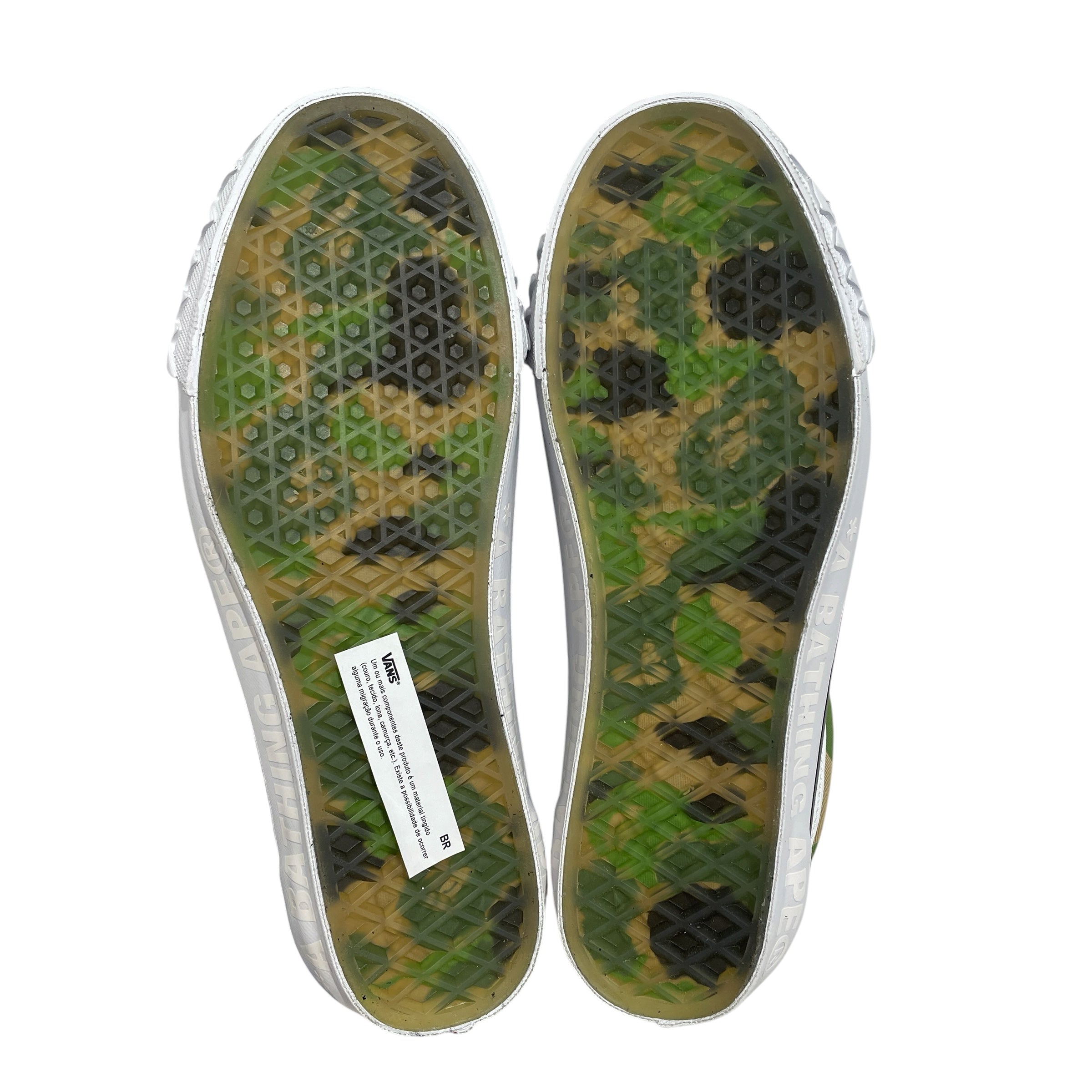 BAPE STA!/VANS/Low-Sneakers/US 8/Camouflage/Leather/BLK/OLD SKOOL view 5