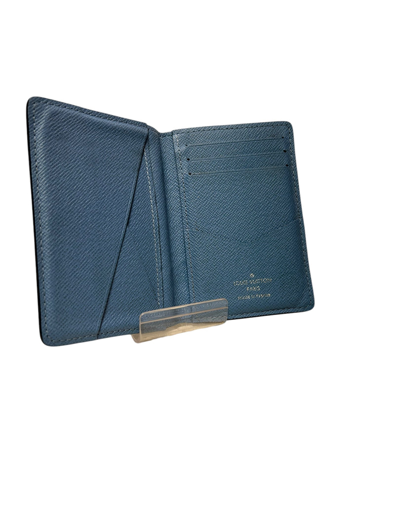 LOUIS VUITTON/Bifold Wallet/Monogram/Leather/BLU/DENIM BLUE MONOGRAM WALLET