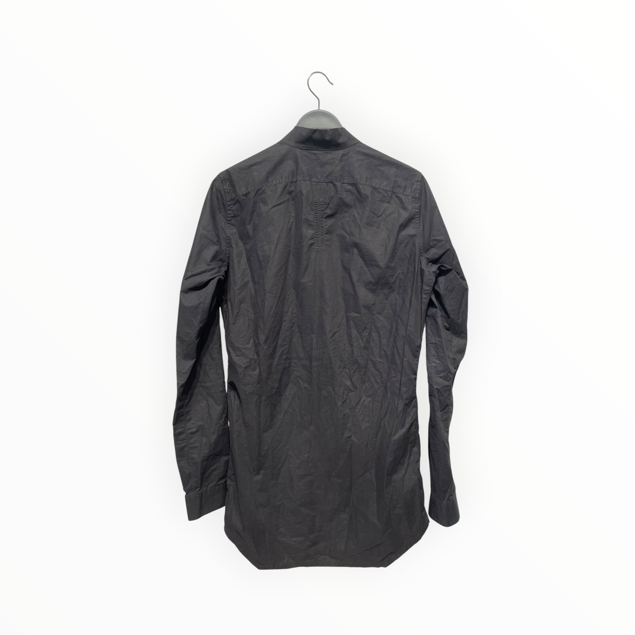 Rick Owens/LS Shirt/36/Cotton/BLK/Long Length/no collar view 2