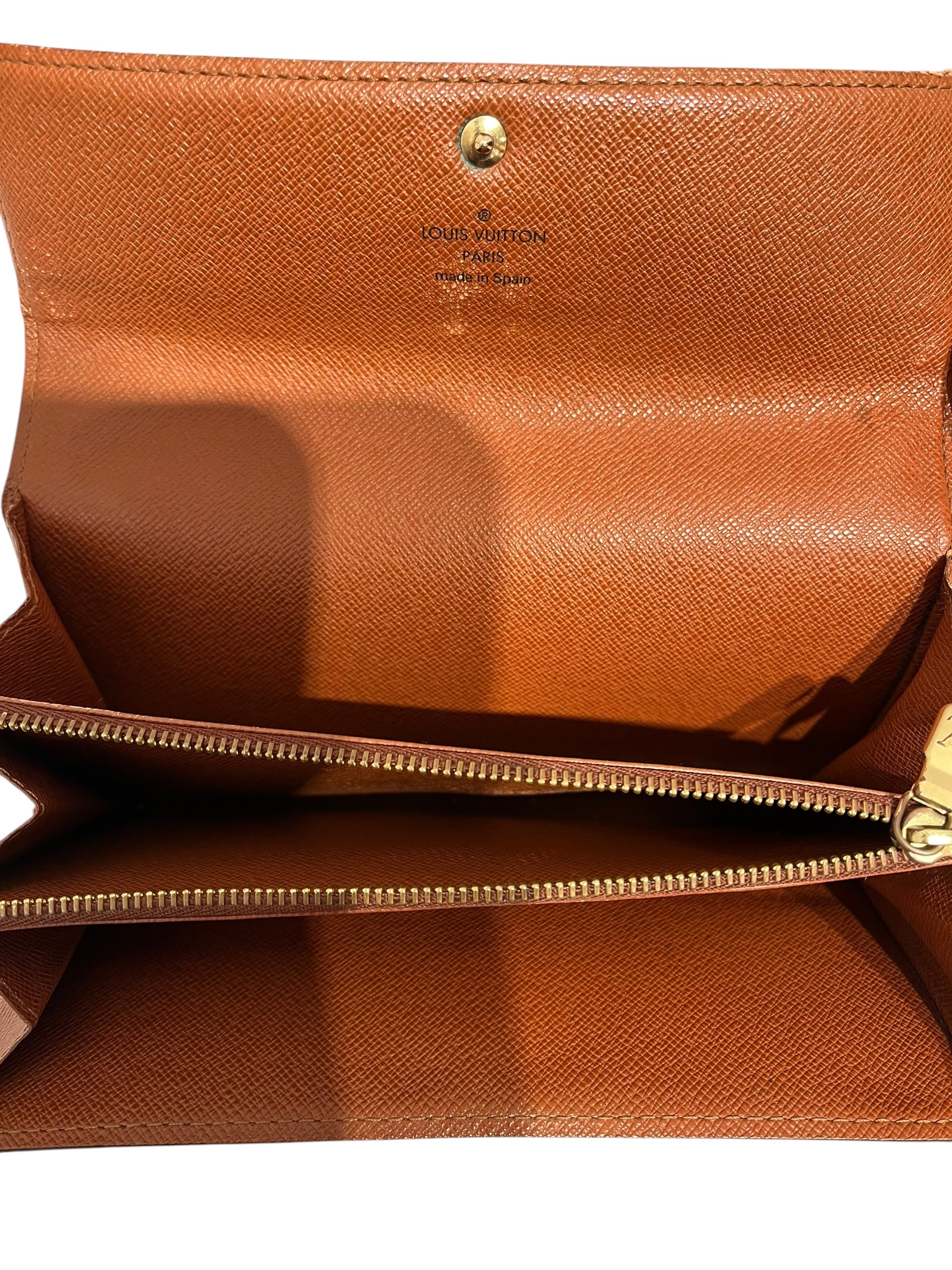 LOUIS VUITTON/Long Wallet/Leather/BRW/L's/ view 3