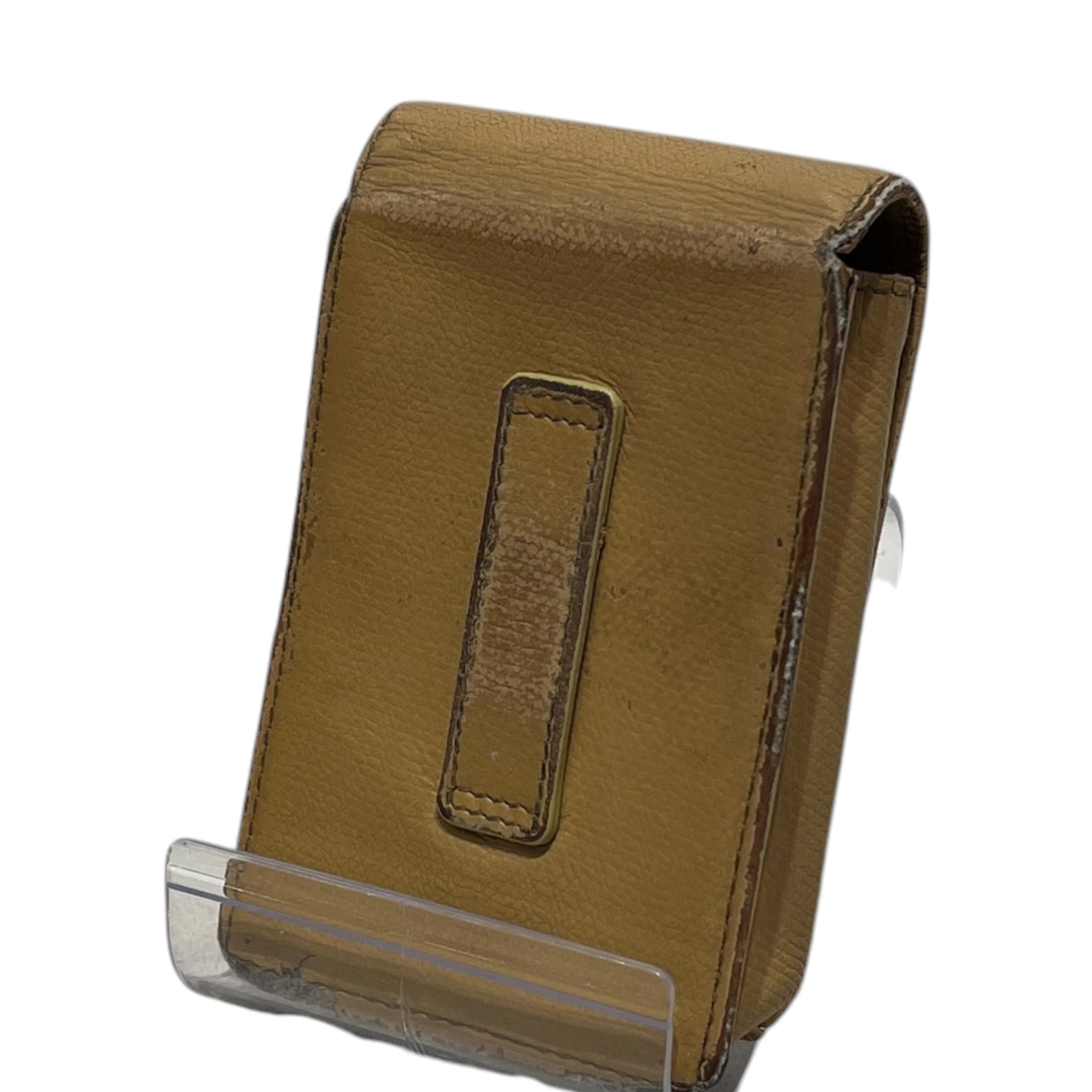 CHANEL/Cigarette Case/Leather/BEG/L's/BEIGE CIGARETTE CASE GOLD LOGO view 2