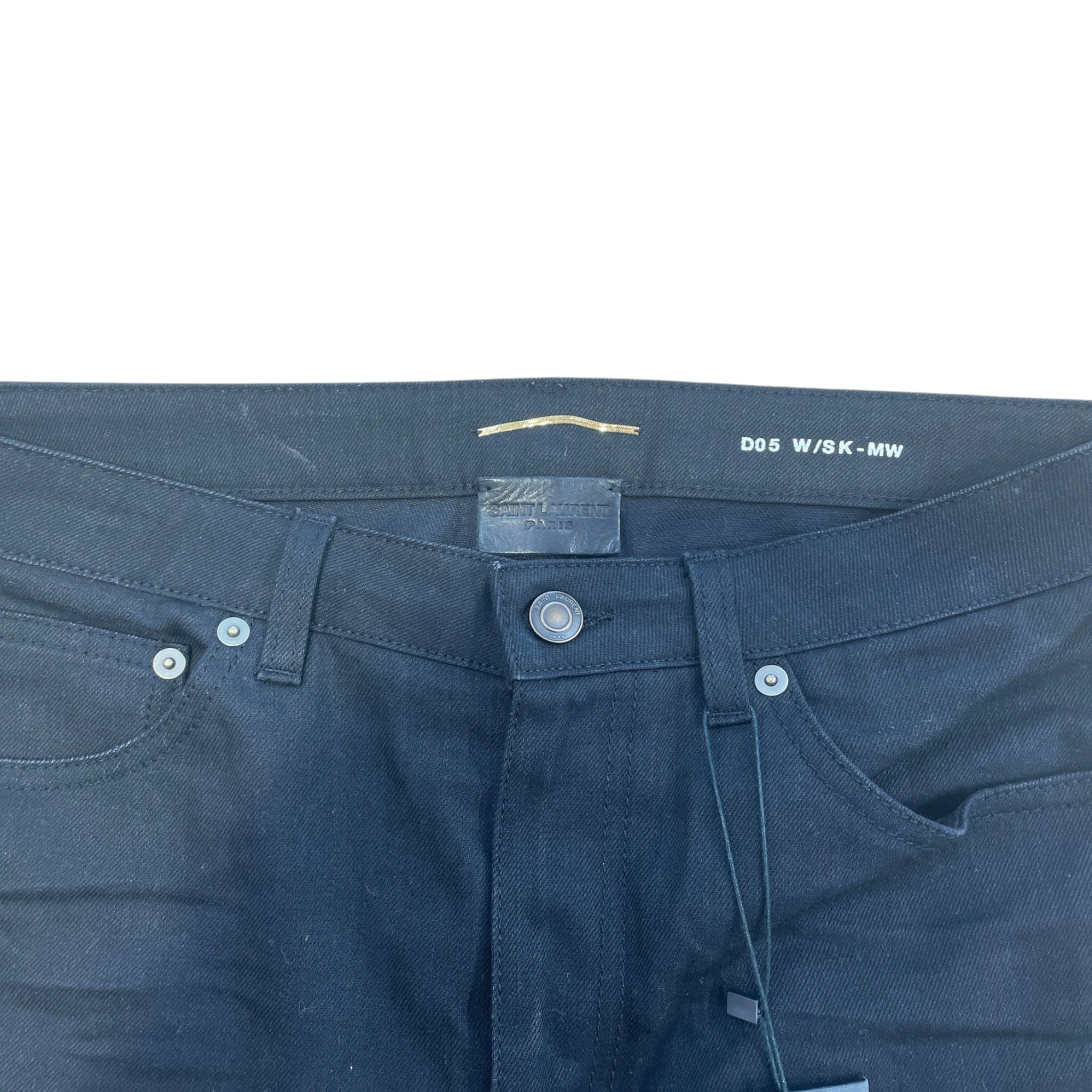 SAINT LAURENT/Pants/30/Denim/BLK/ view 3