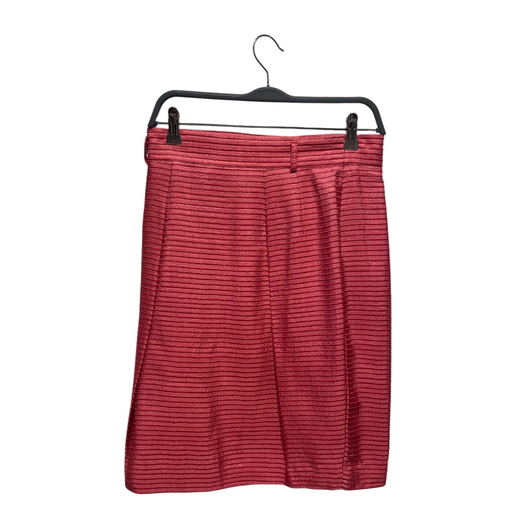 AKRIS punto/Skirt/8/Stripe/Cotton/RED/ view 1