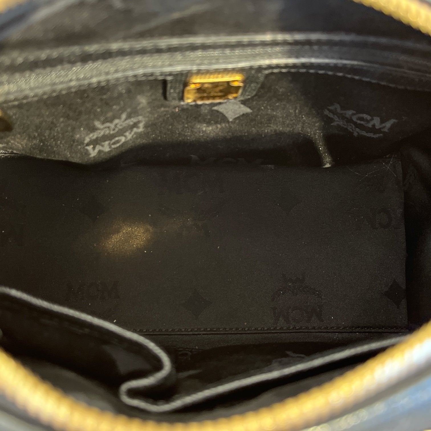 MCM/Hand Bag/Leather/BLK/MINI BOSTON TOP HANDLE BAG view 4