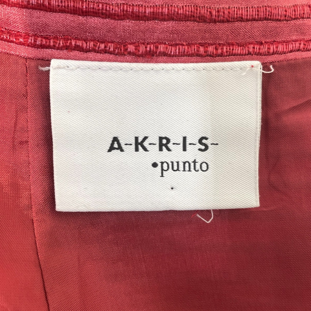 AKRIS punto/Skirt/8/Stripe/Cotton/RED/ view 3