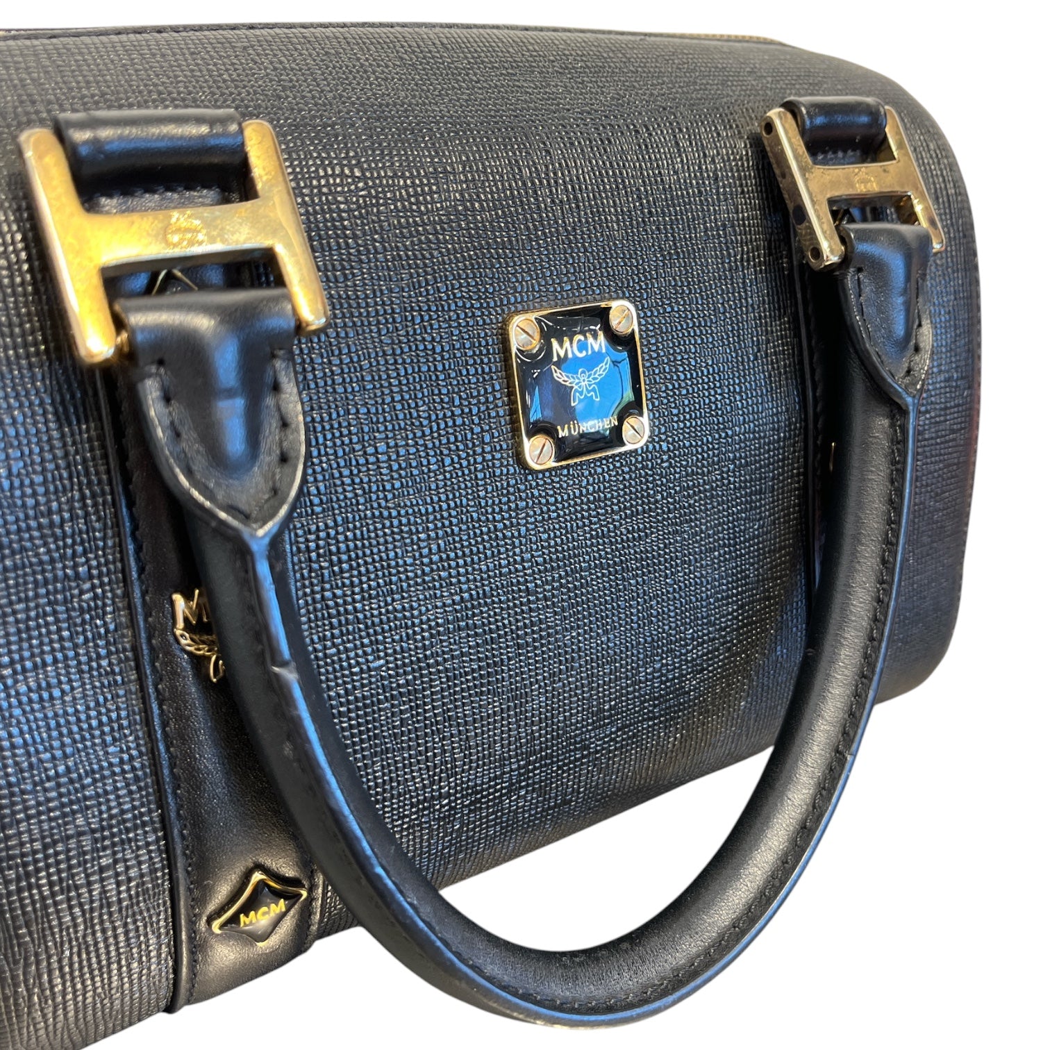 MCM/Hand Bag/Leather/BLK/MINI BOSTON TOP HANDLE BAG view 6