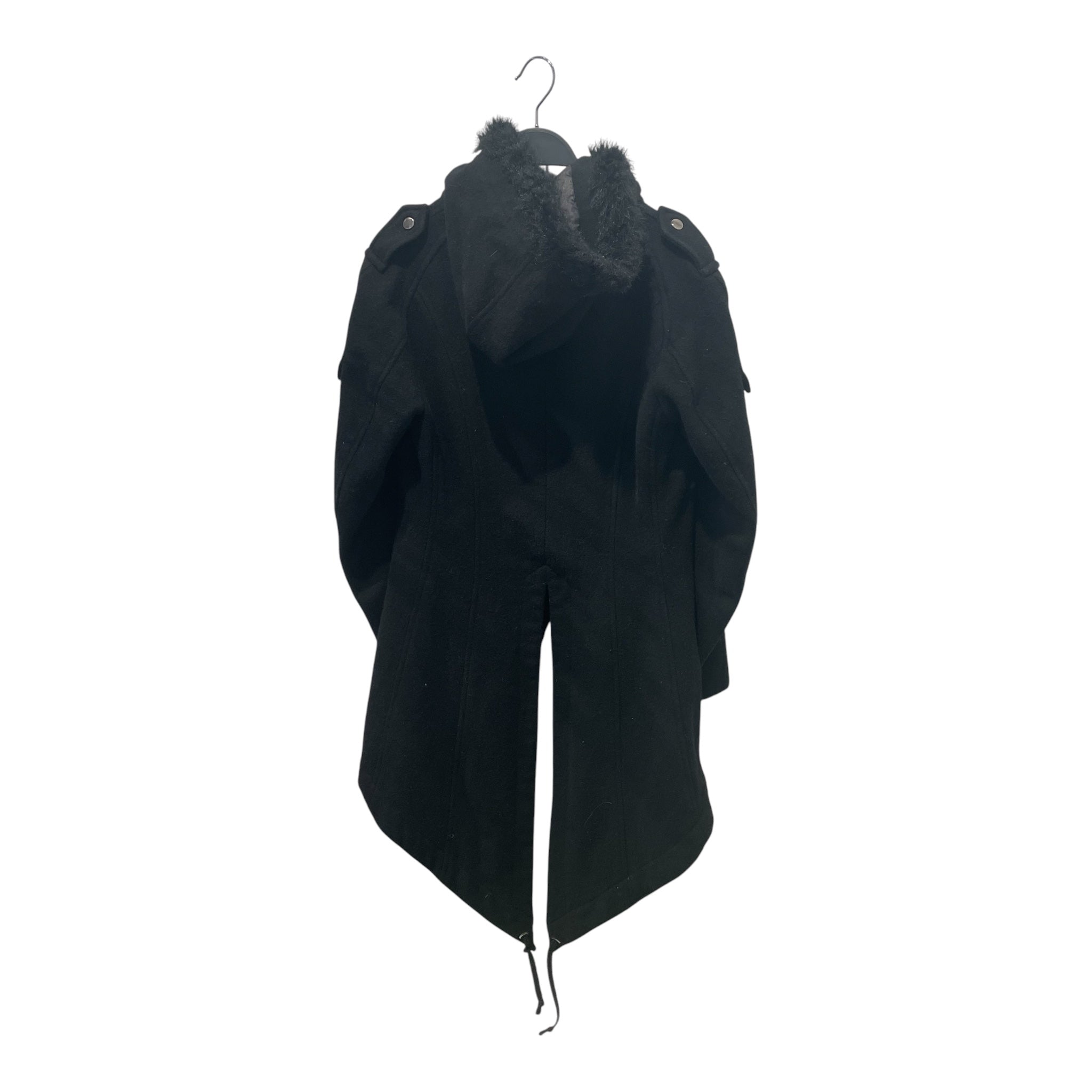 BLACK PEACE NOW/Jacket/M/Wool/BLK/FZY HOOD 4 PKT W CTTAIL view 2