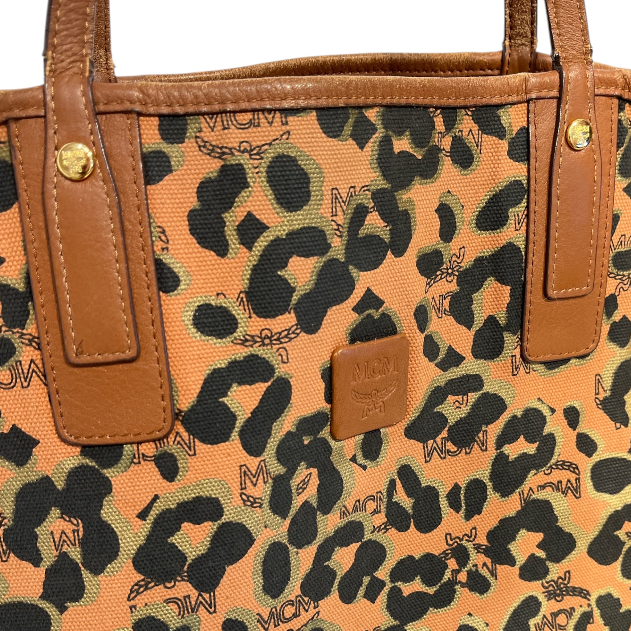 MCM/Tote Bag/All Over Print/MLT/leopard print view 6
