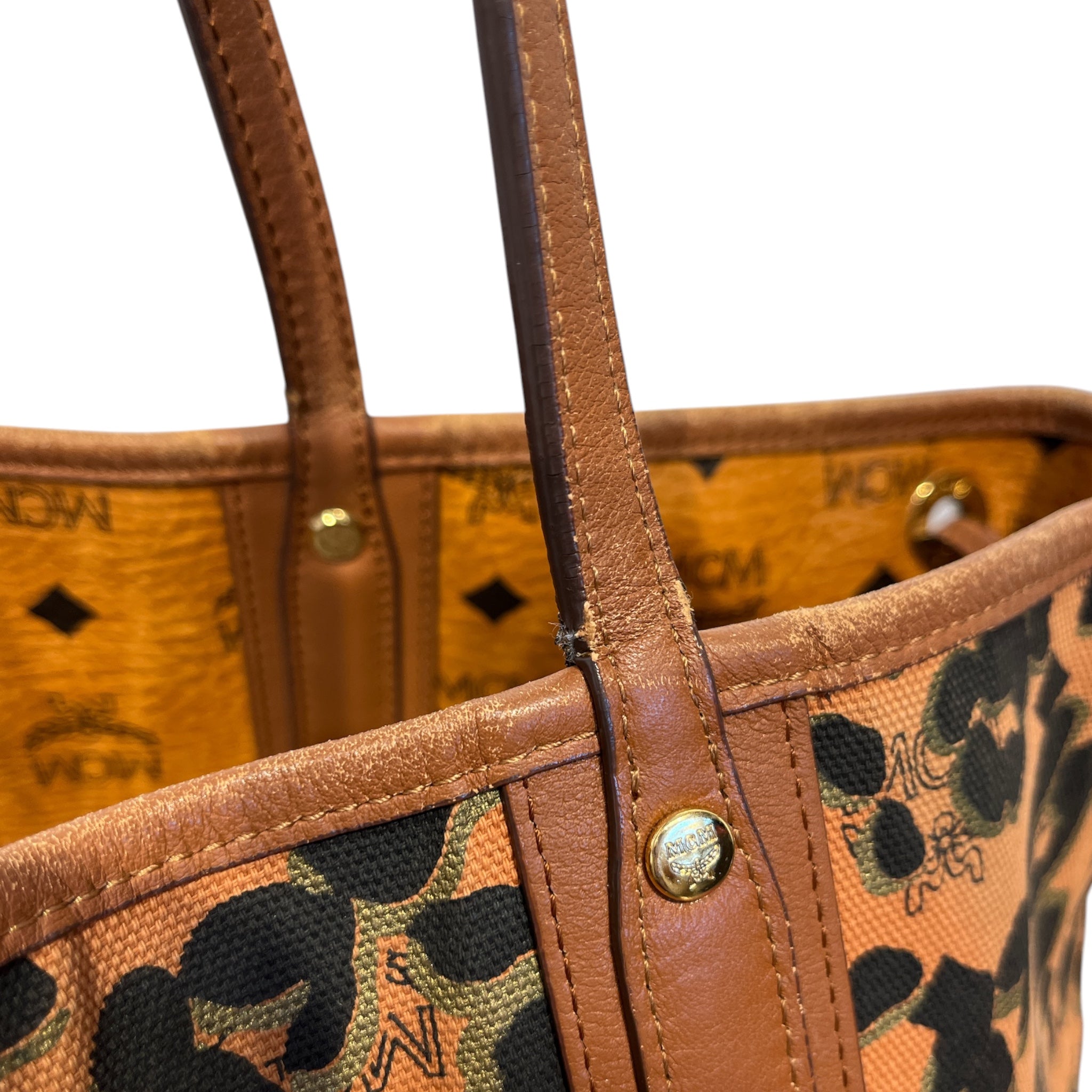MCM/Tote Bag/All Over Print/MLT/leopard print view 7