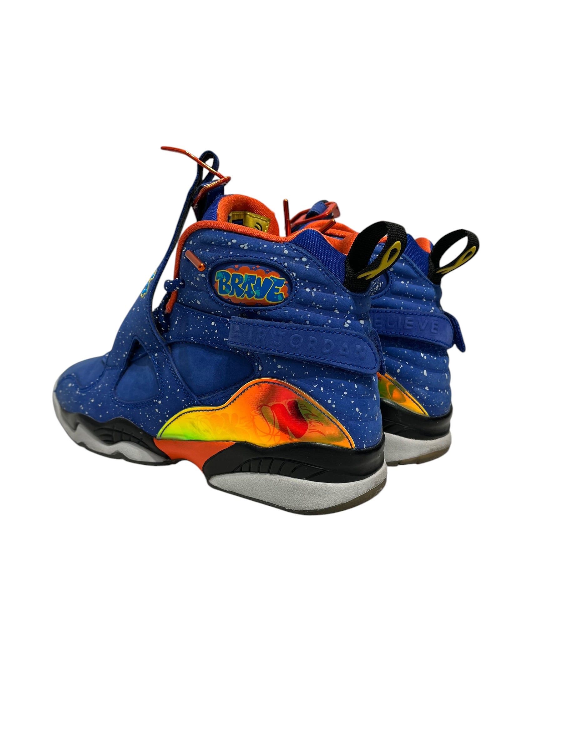 NIKE/Hi-Sneakers/US 7/Suede/BLU/Jordan 8 Doernbecher view 2