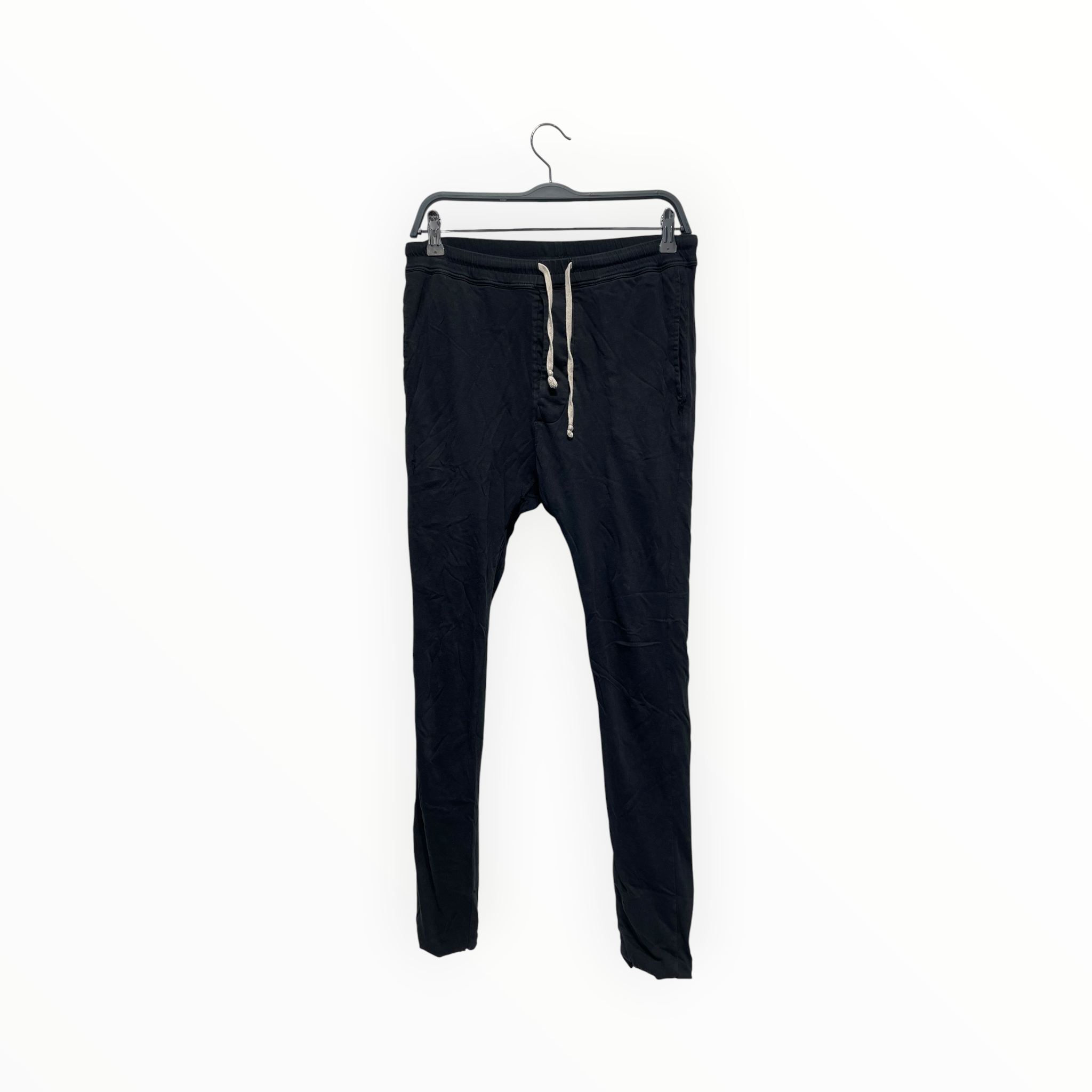 RICK OWENS DRKSHDW/Skinny Pants/S/Cotton/BLK/Button Fly/soft pants view 1