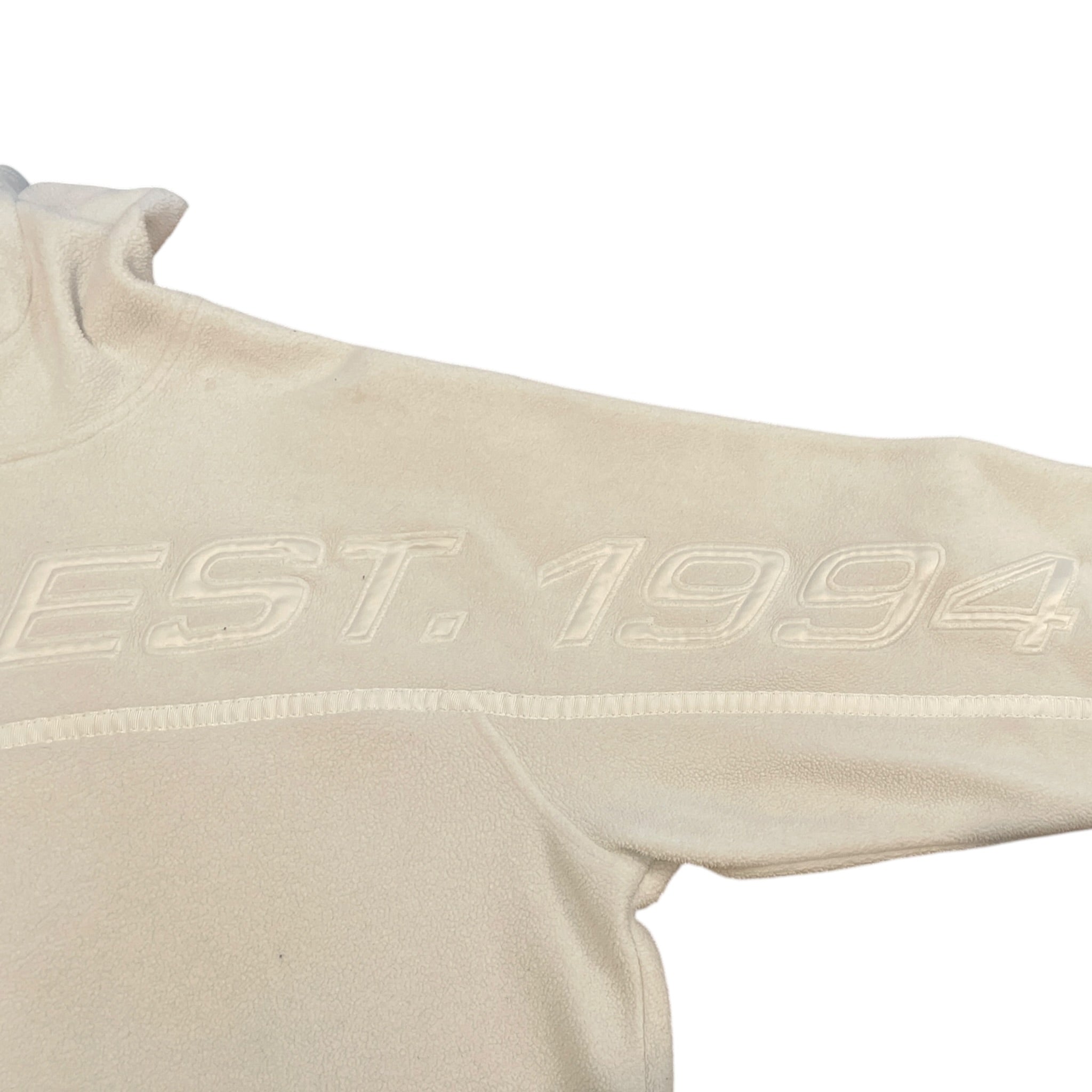 Supreme/Fleece Jkt/L/Polyester/WHT/qzip w supreme logo embroidery view 5