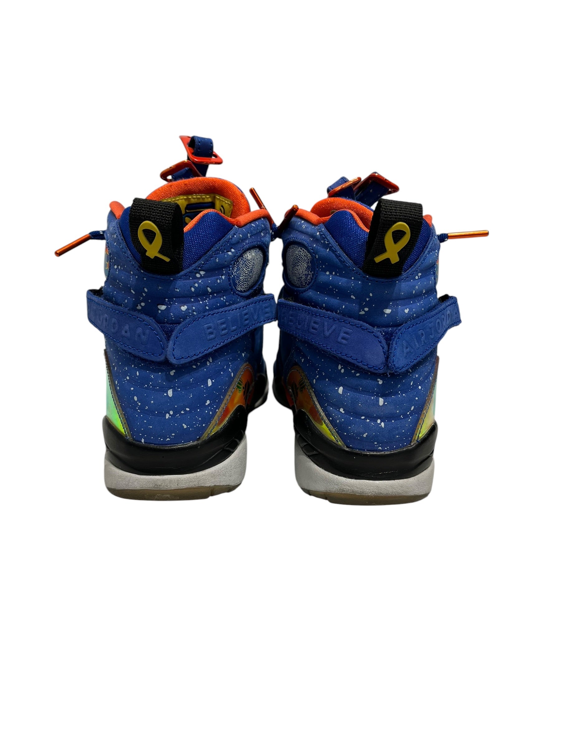 NIKE/Hi-Sneakers/US 7/Suede/BLU/Jordan 8 Doernbecher view 3