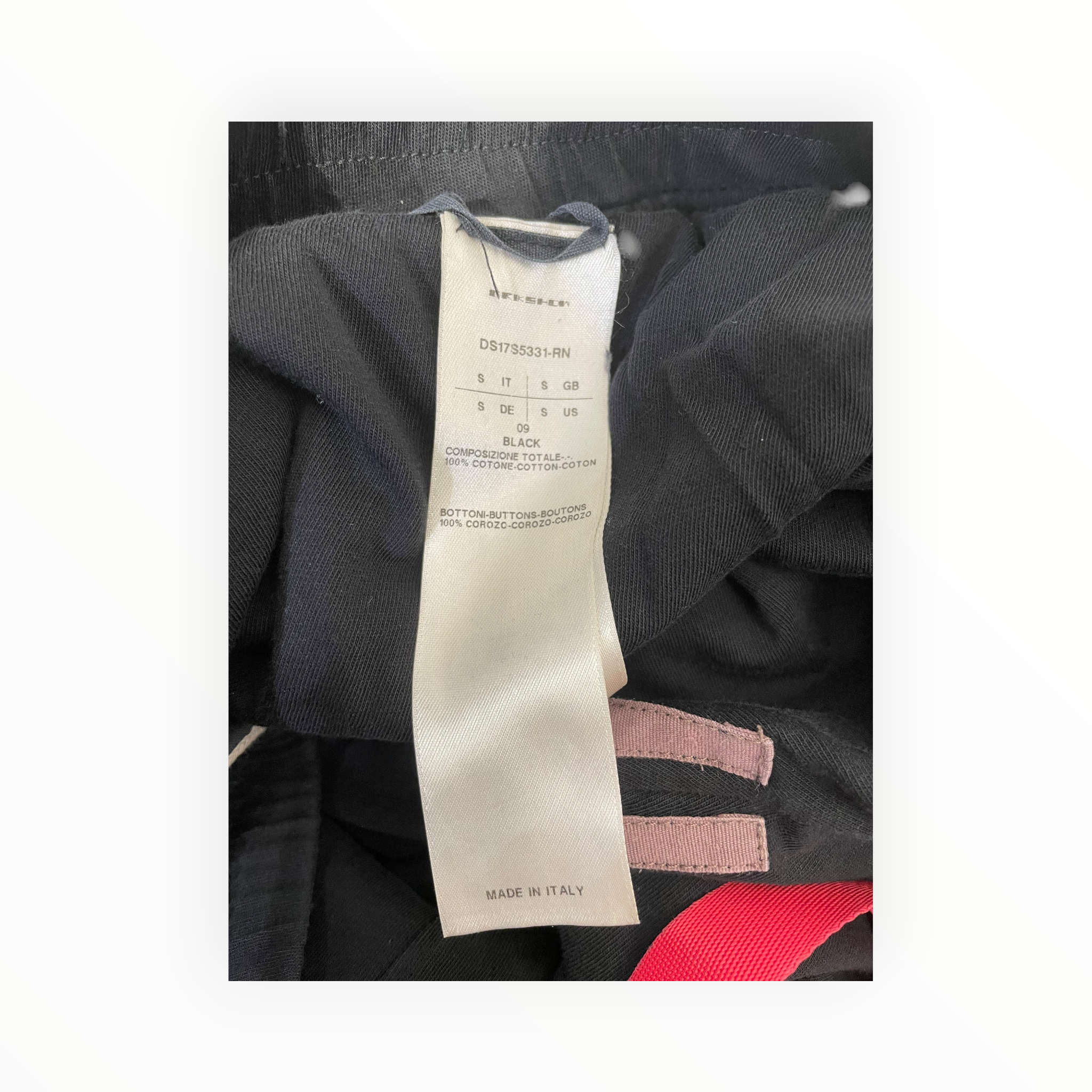 RICK OWENS DRKSHDW/Skinny Pants/S/Cotton/BLK/Button Fly/soft pants view 4