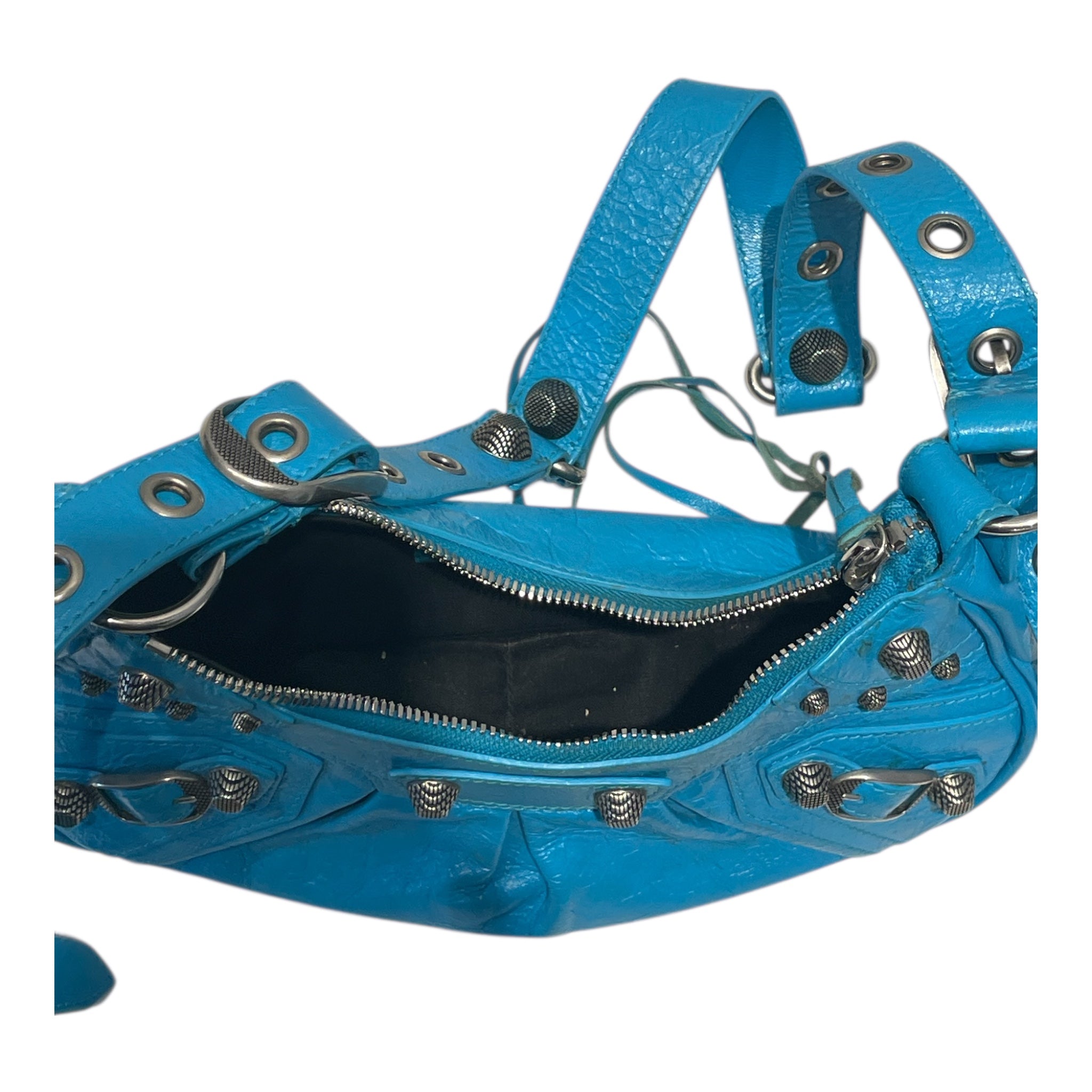 BALENCIAGA/Hand Bag/Leather/BLU/LA CAGOLE XS view 4