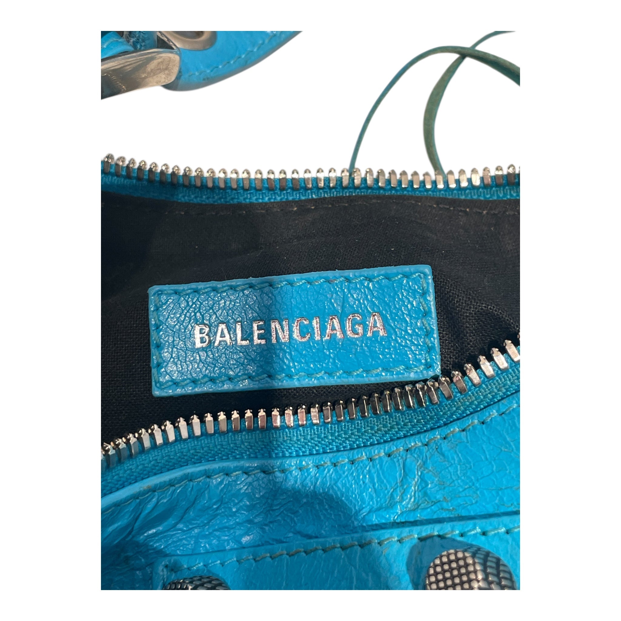 BALENCIAGA/Hand Bag/Leather/BLU/LA CAGOLE XS view 5