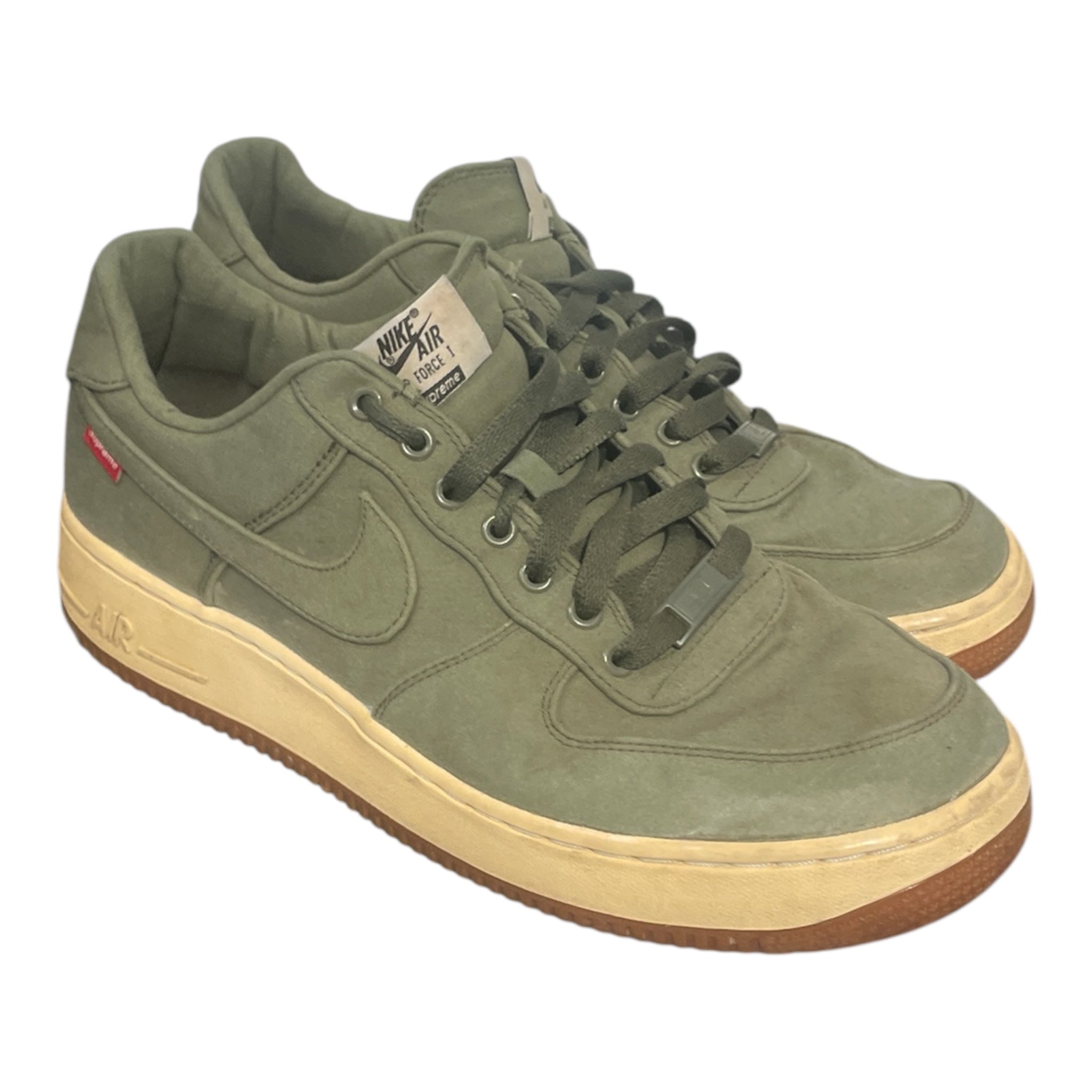 NIKE/Supreme/Low-Sneakers/US 10/GRN/NIKE X SUPREME GRN AIR FORCE 1 view 1