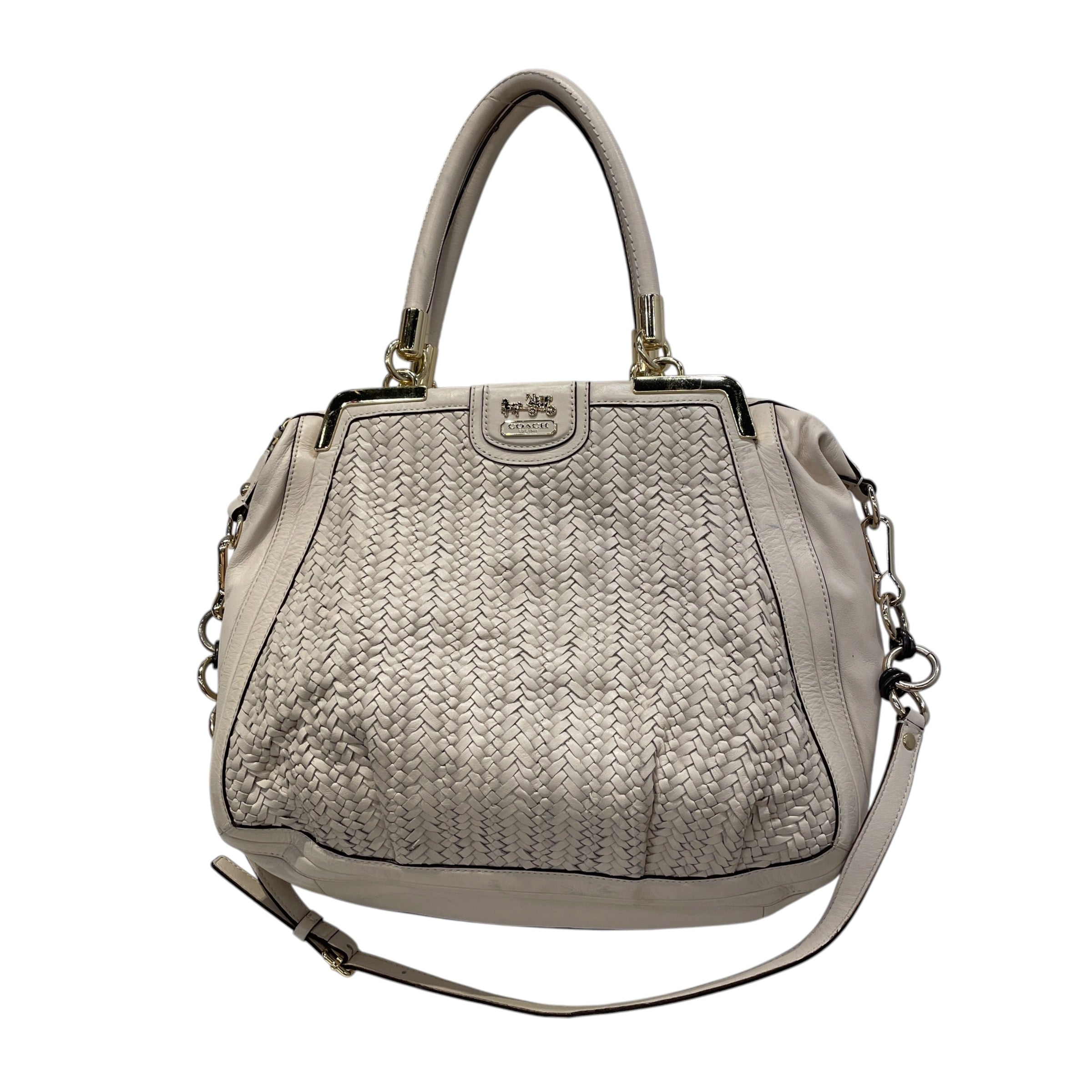 COACH/Cross Body Bag/Leather/CRM/m1269-23489 Madison Woven view 1
