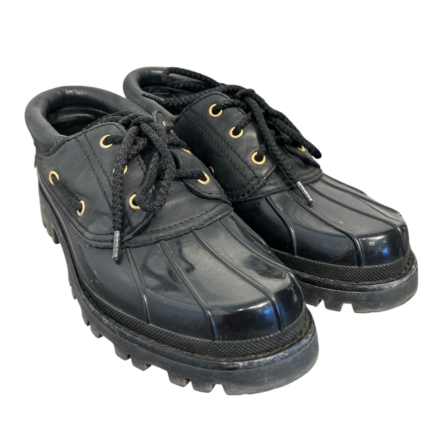 AIME LEON DORE/Dress Shoes/US 7/Leather/BLK/aime Leon Dore papia boat shoe view 1