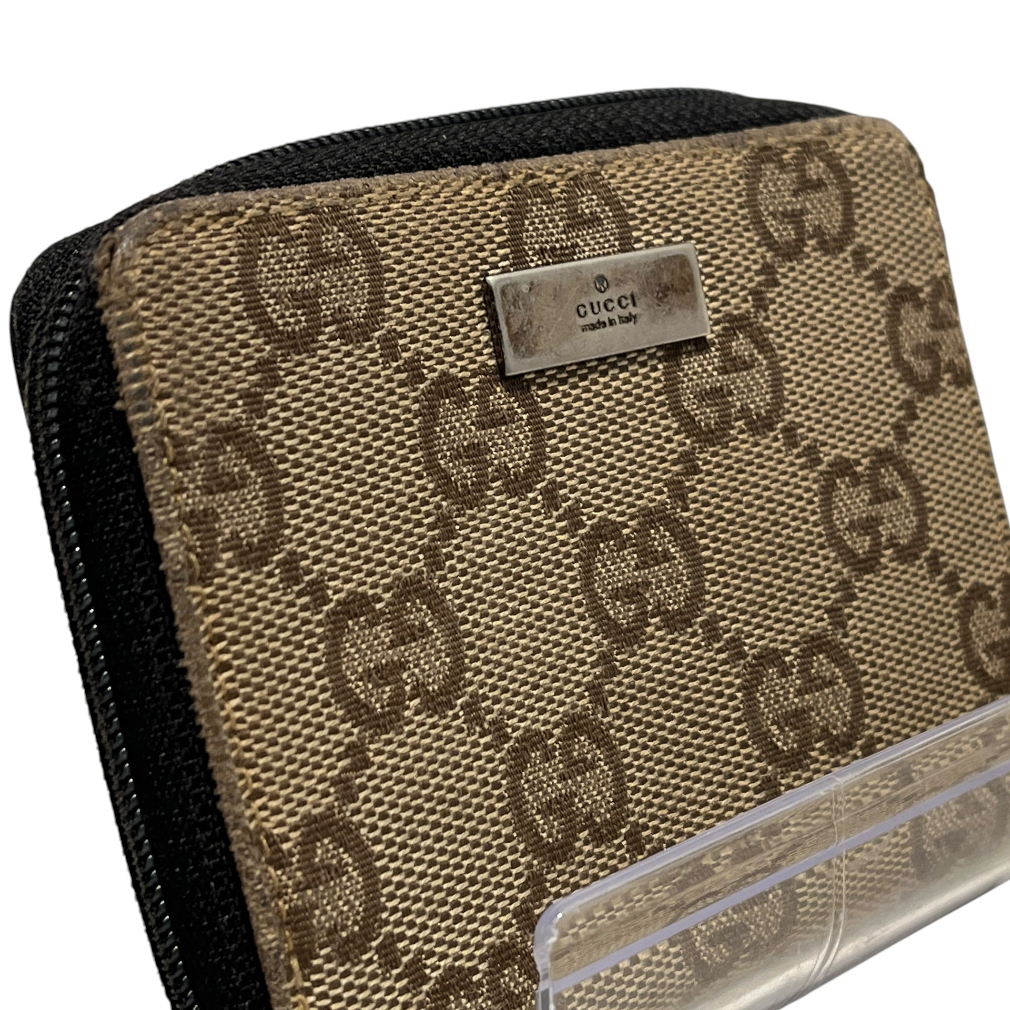 GUCCI/Coin Wallet/Monogram/Cotton/BEG/L's/MONOGRAM BEIGE COIN PURSE view 6